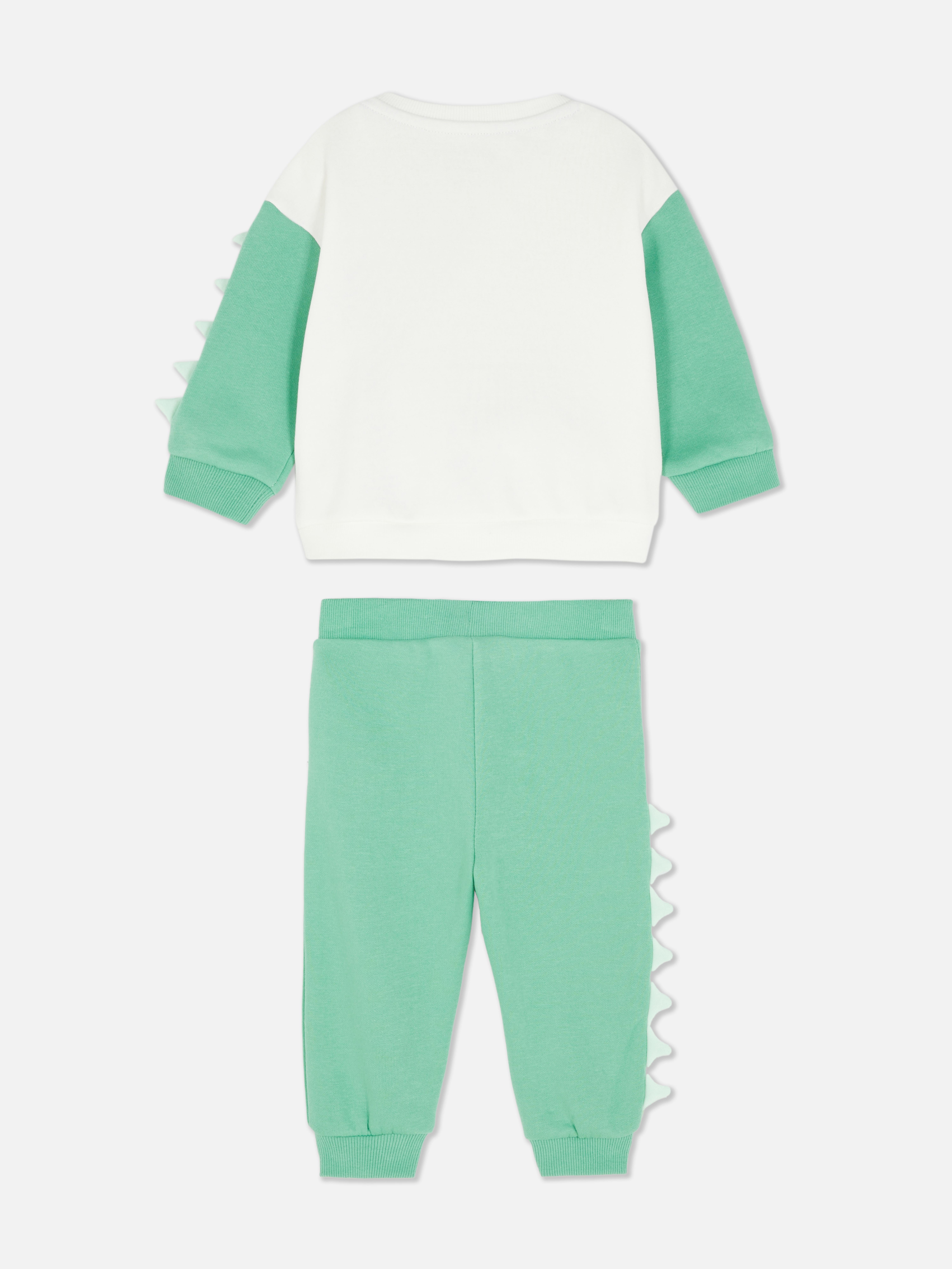 Baby Boys Green Dinosaur Sweatshirt and Joggers Coord Set Primark