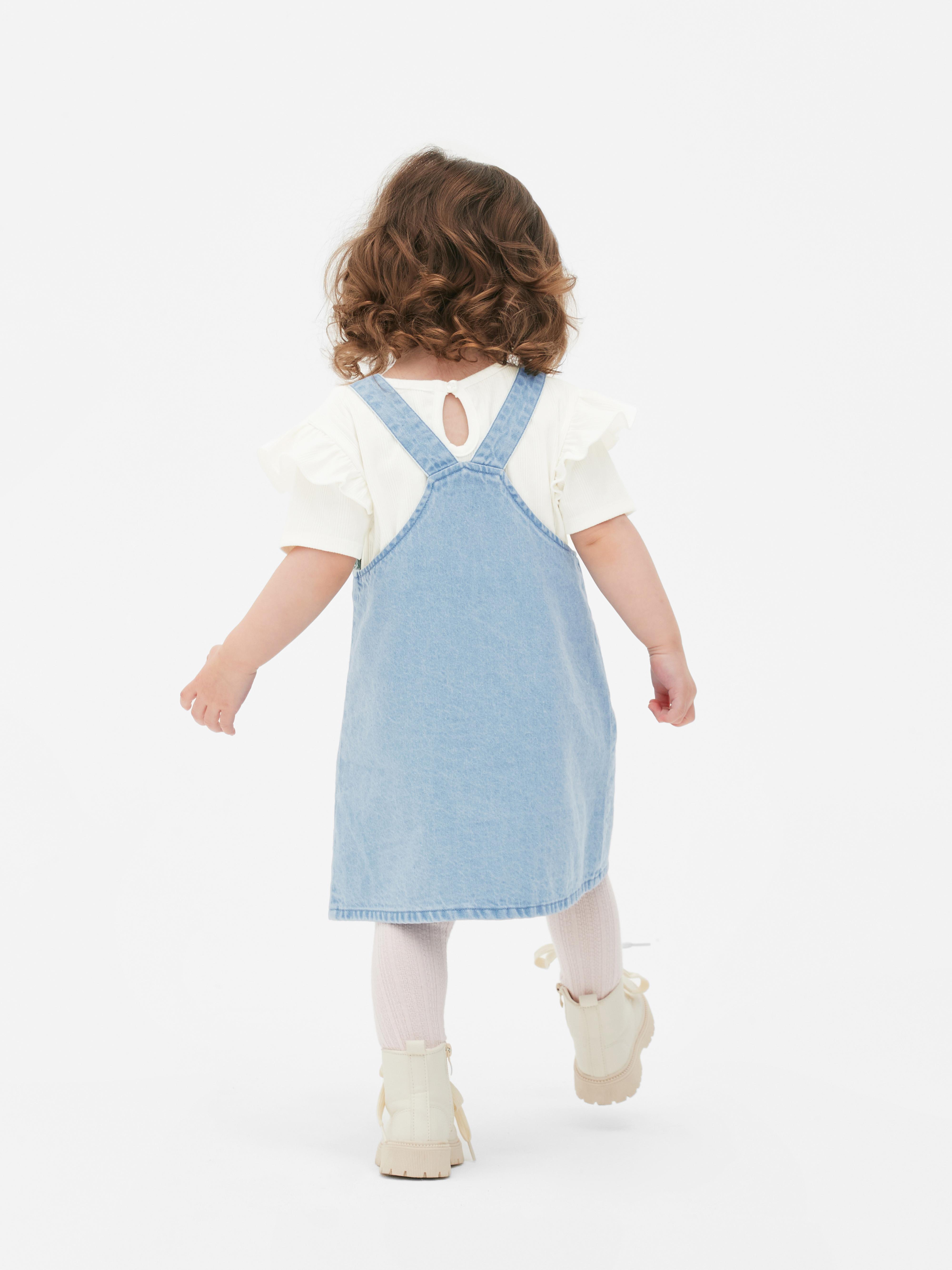 Denim pinafore clearance dress primark