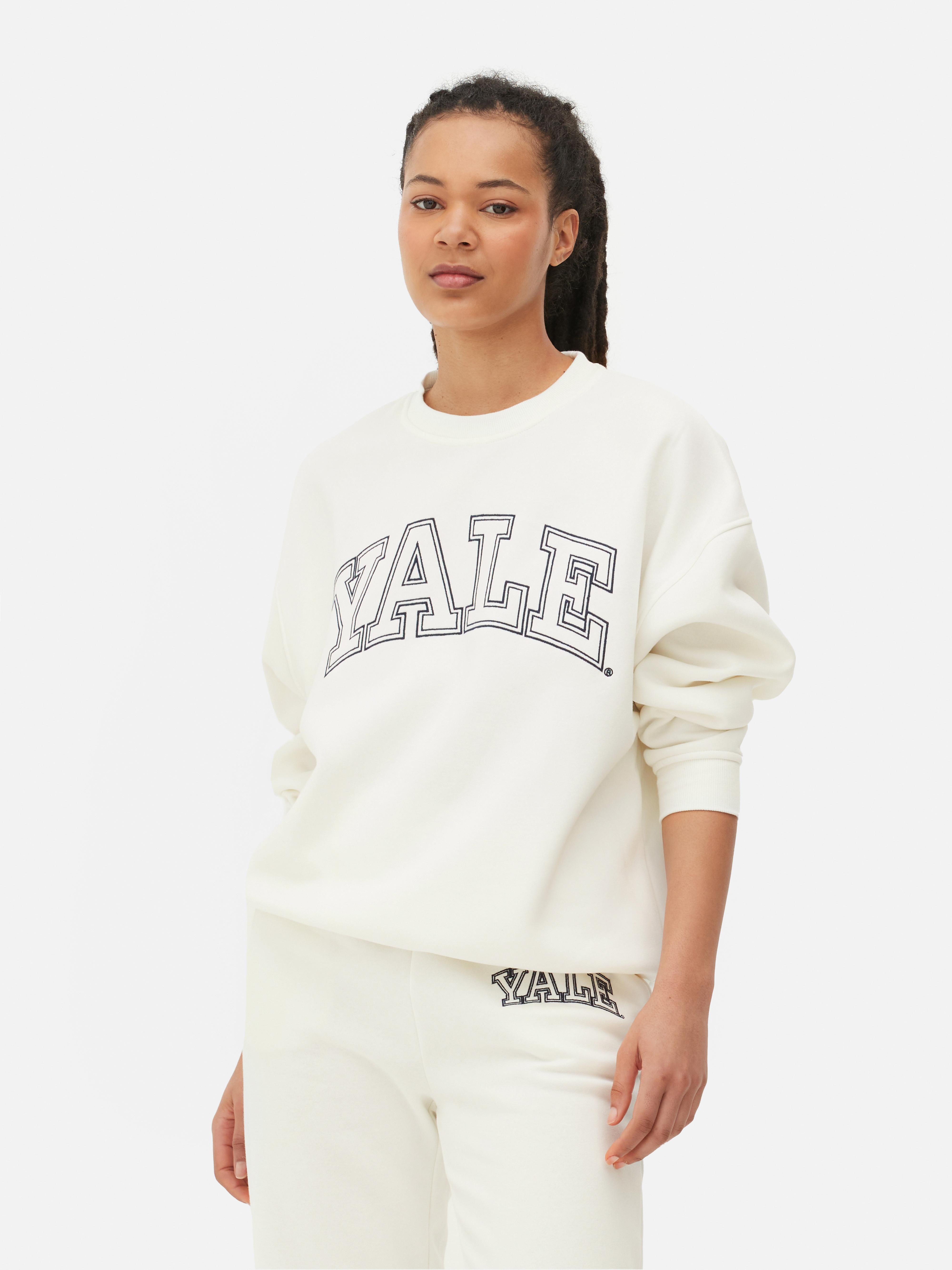 Women's Ivory Yale Embroidered Sweatshirt | Primark