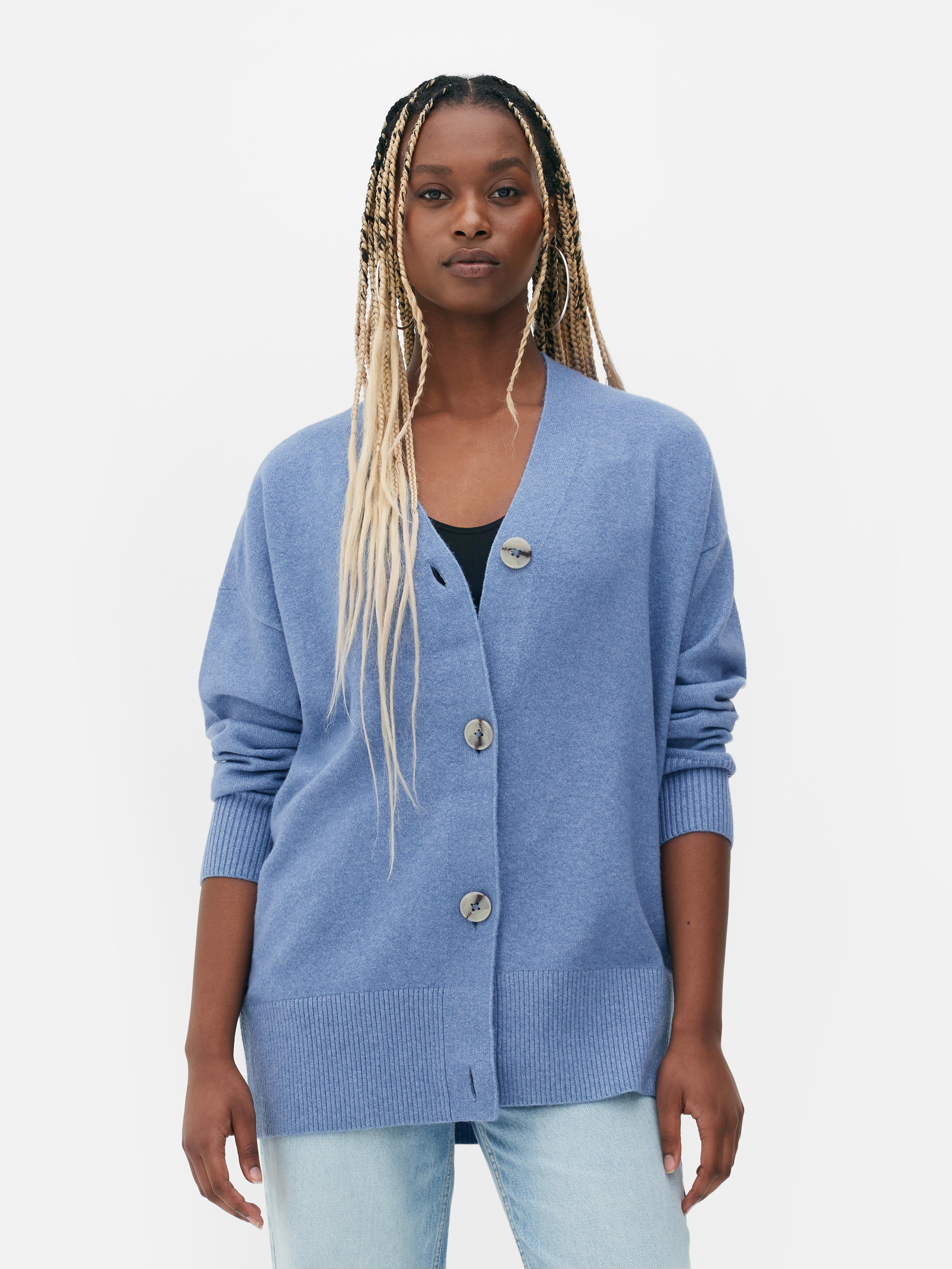 Long boyfriend cardigan with clearance pockets