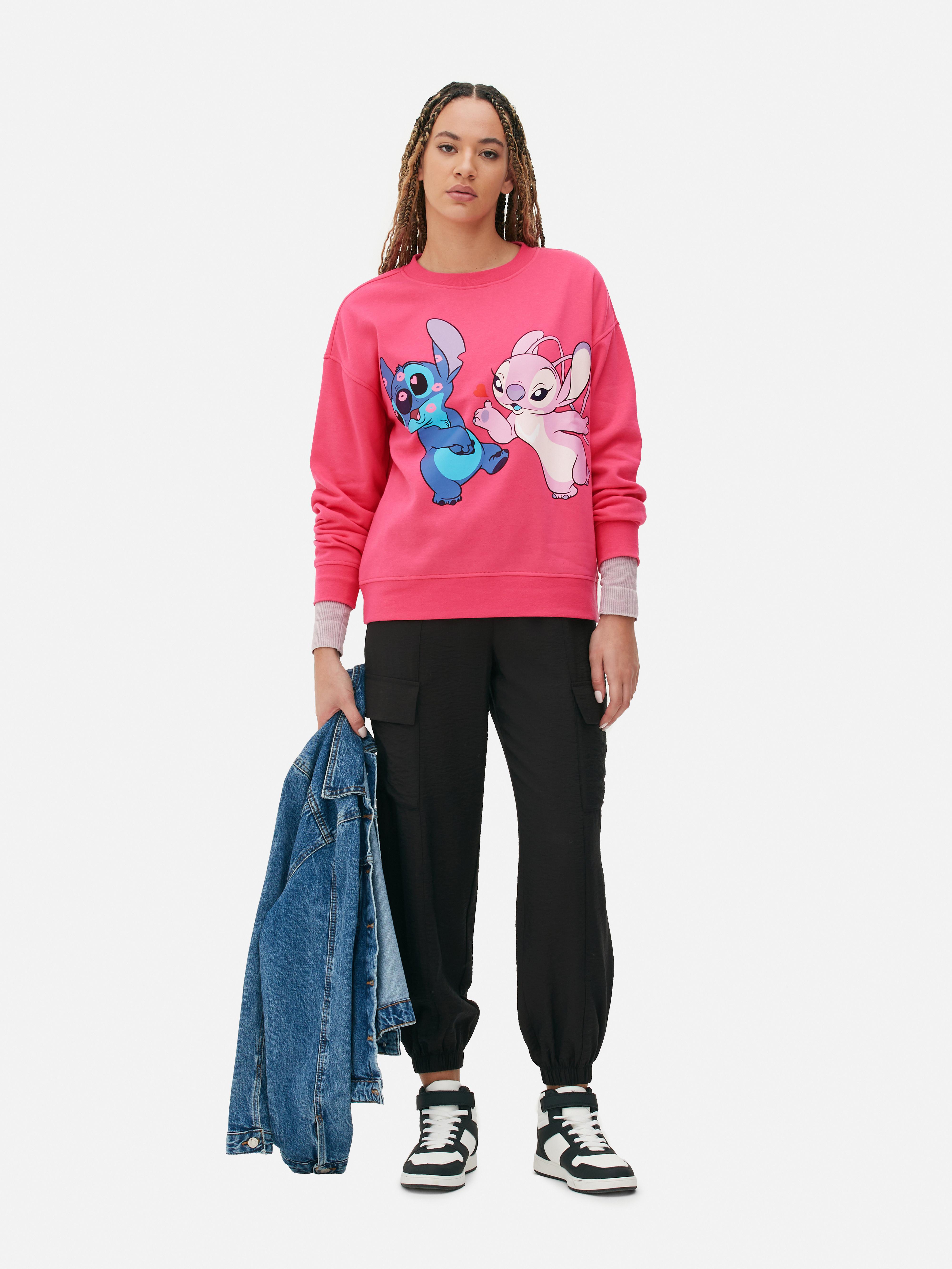 Sweat-shirt à imprimé contour Disney Lilo & Stitch