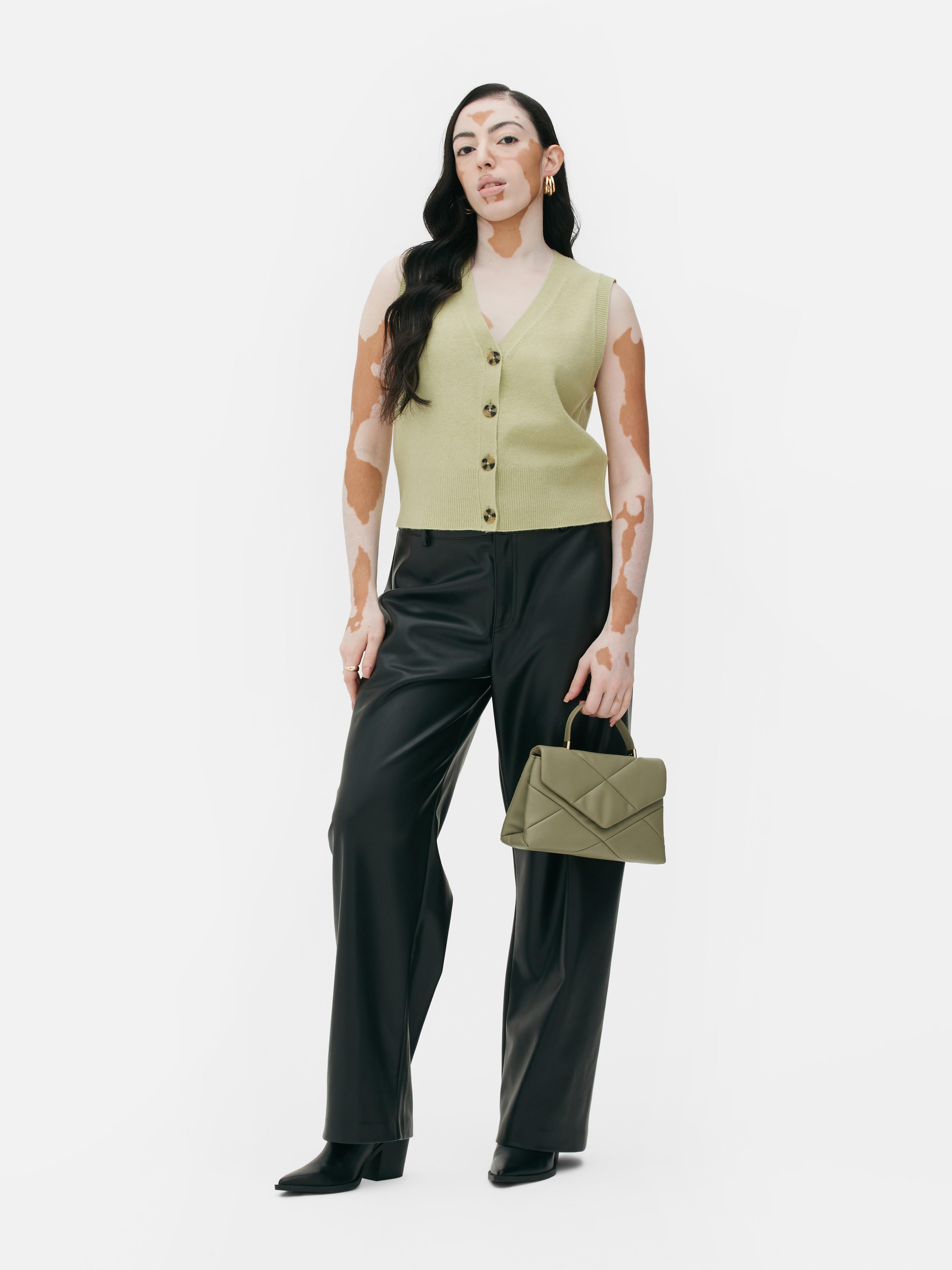 Gilet Sans Manches Orange Primark Pour Femme - Taille 18 - Extensible En Coton - Neuf Avec étiquettes