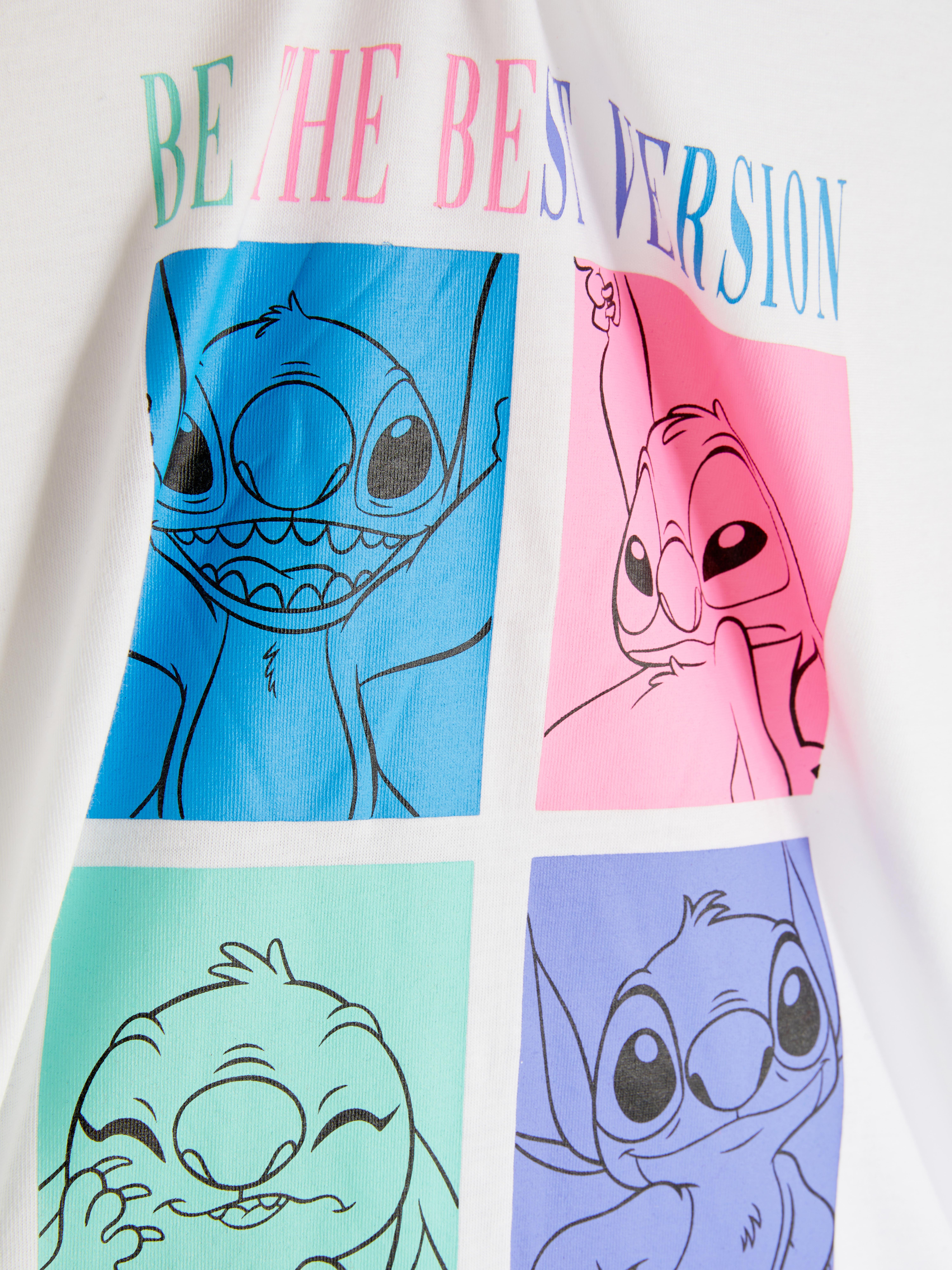 T-shirt con stampa a pannelli Lilo & Stitch Disney