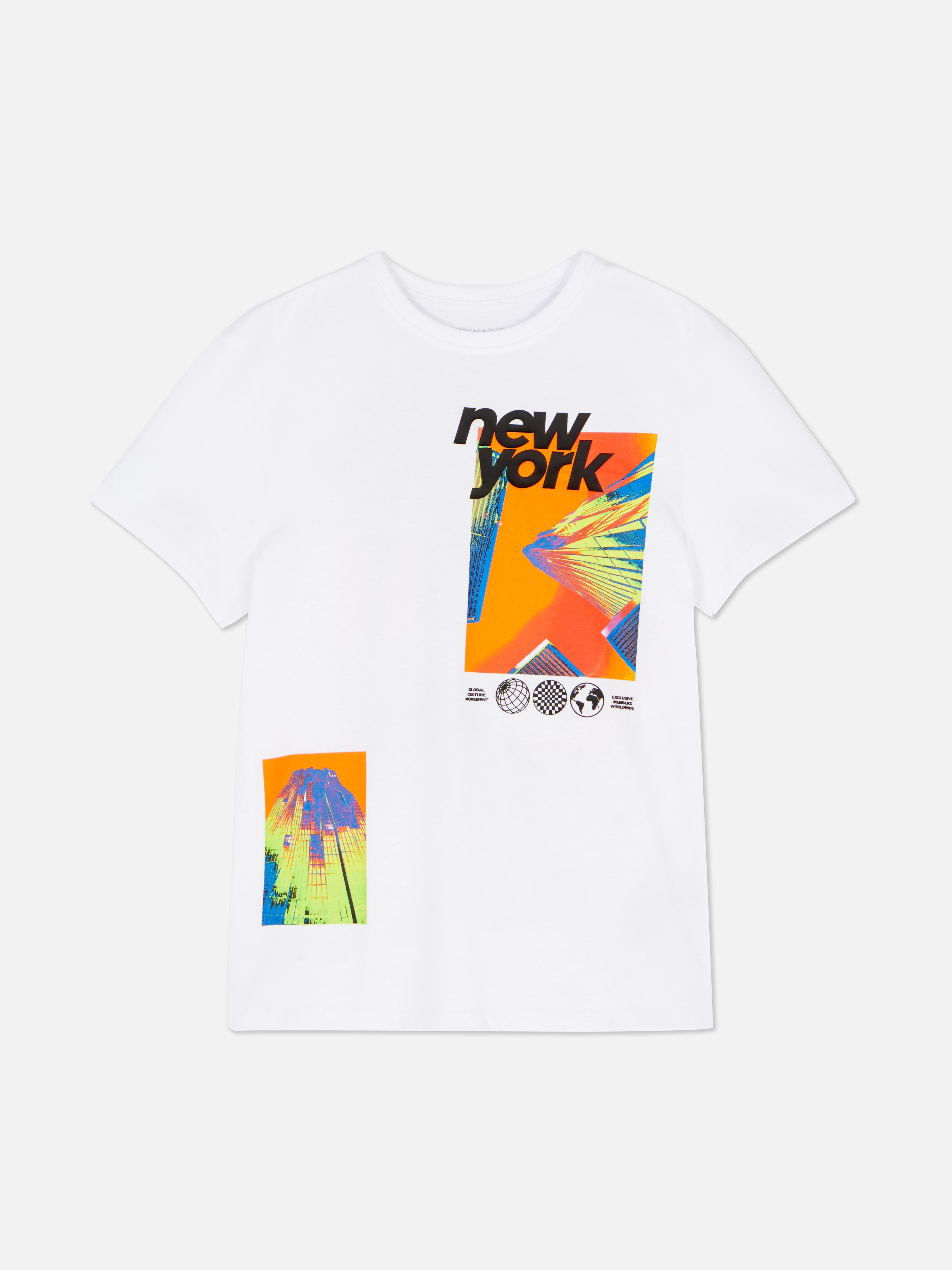T-shirt con stampa New York