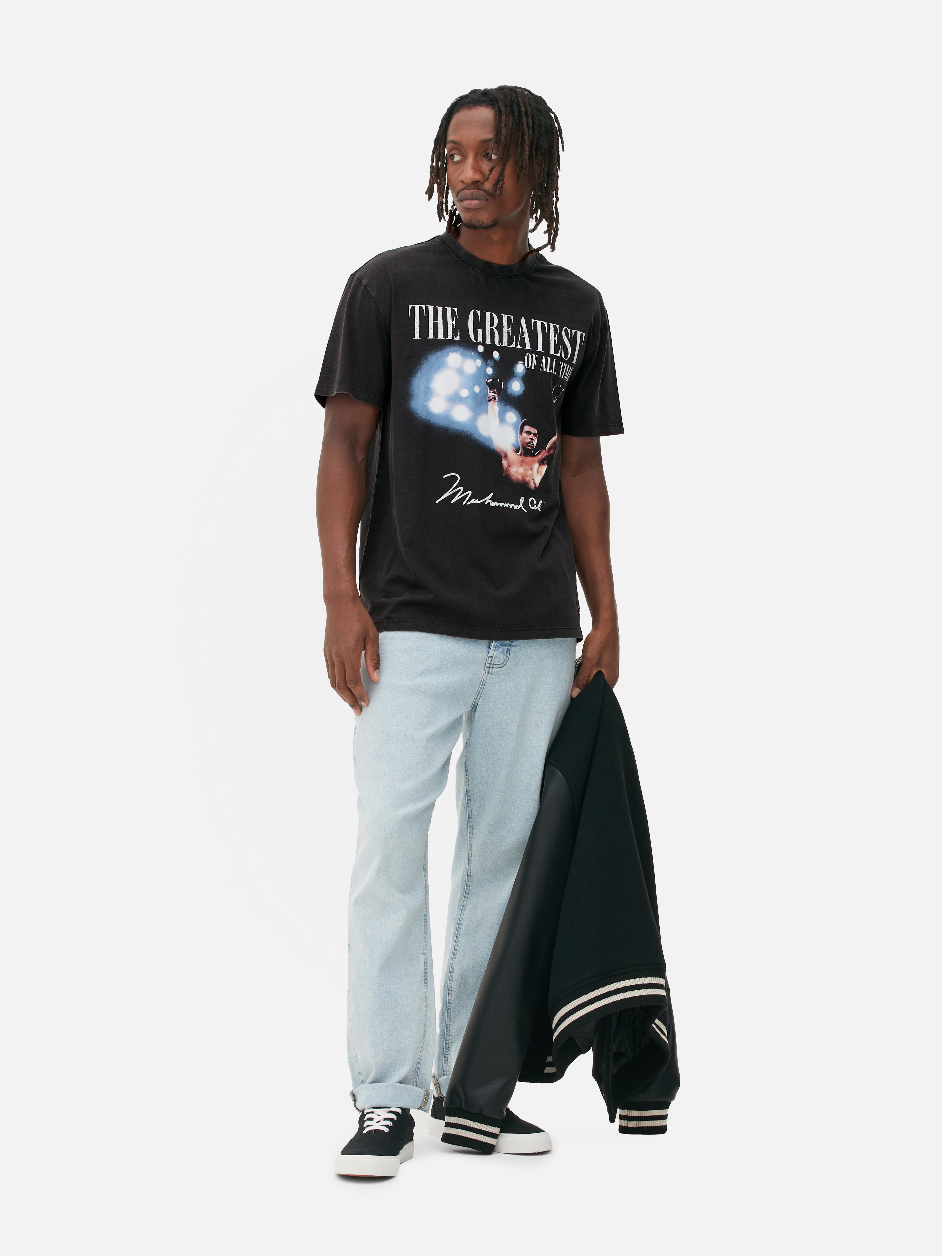 Men's Gray Muhammad Ali Graphic T-Shirt | Primark