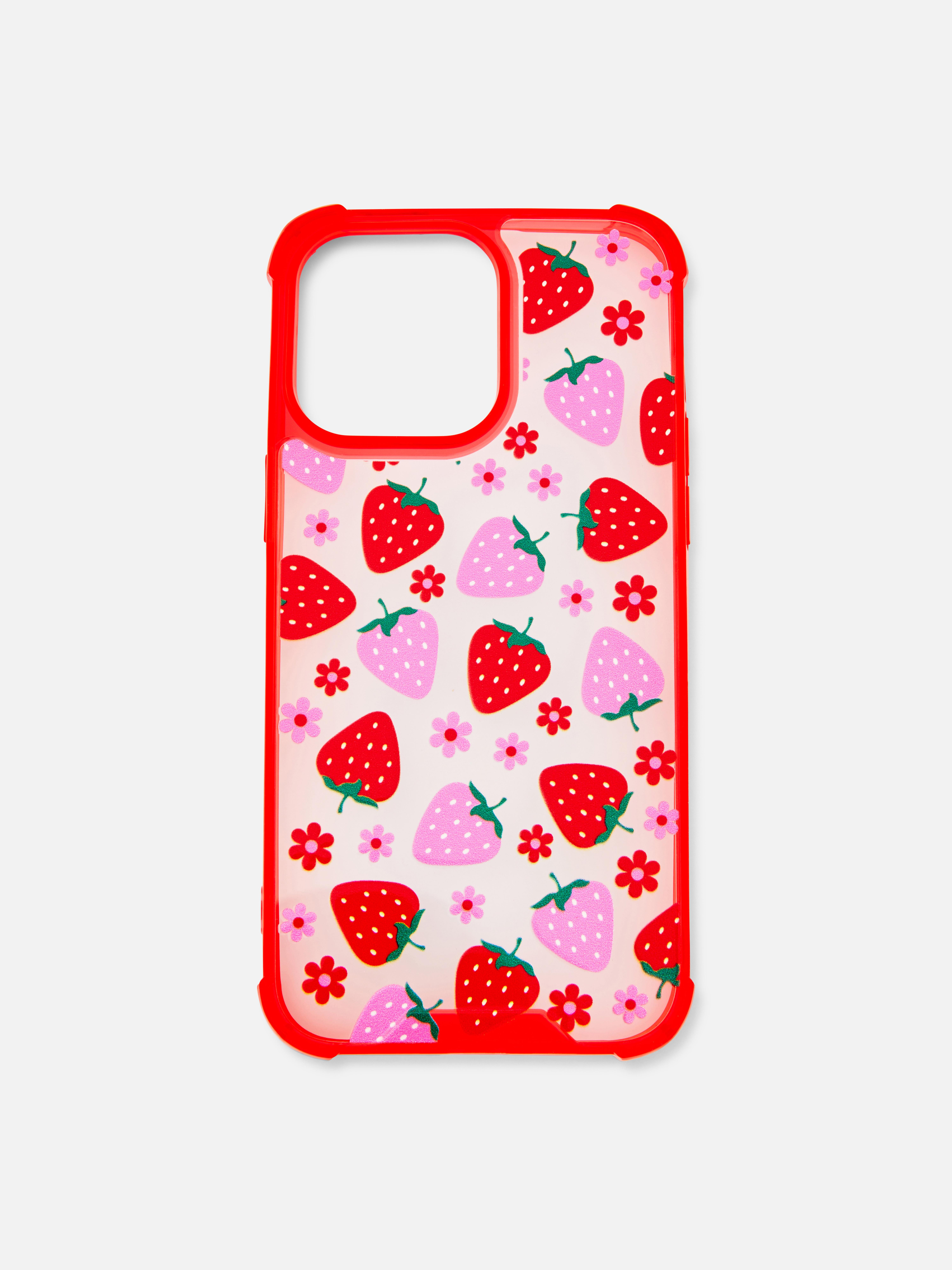 Strawberry Print Phone Case