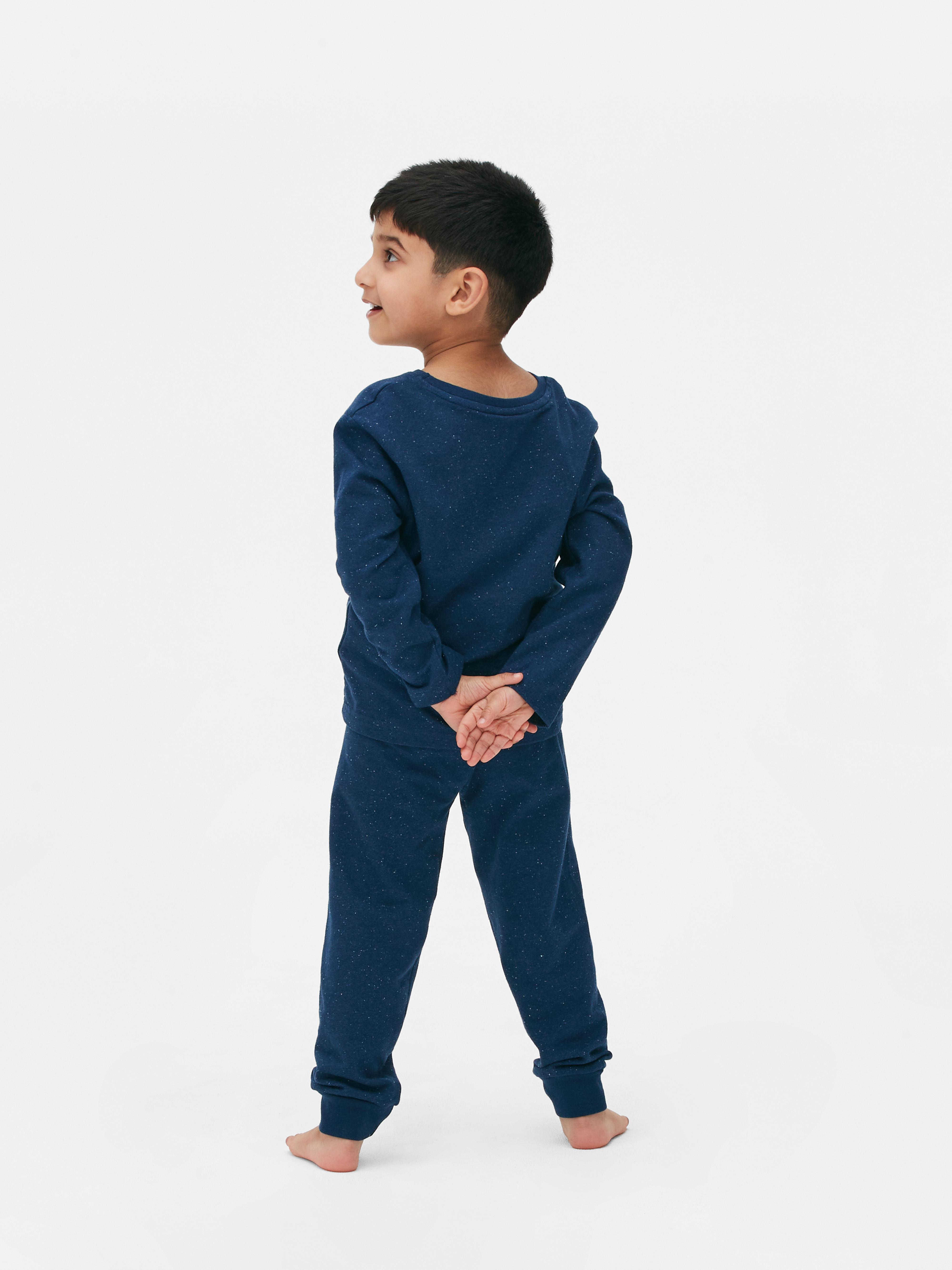 Boys Navy Marvel Avengers Pixel Pyjamas