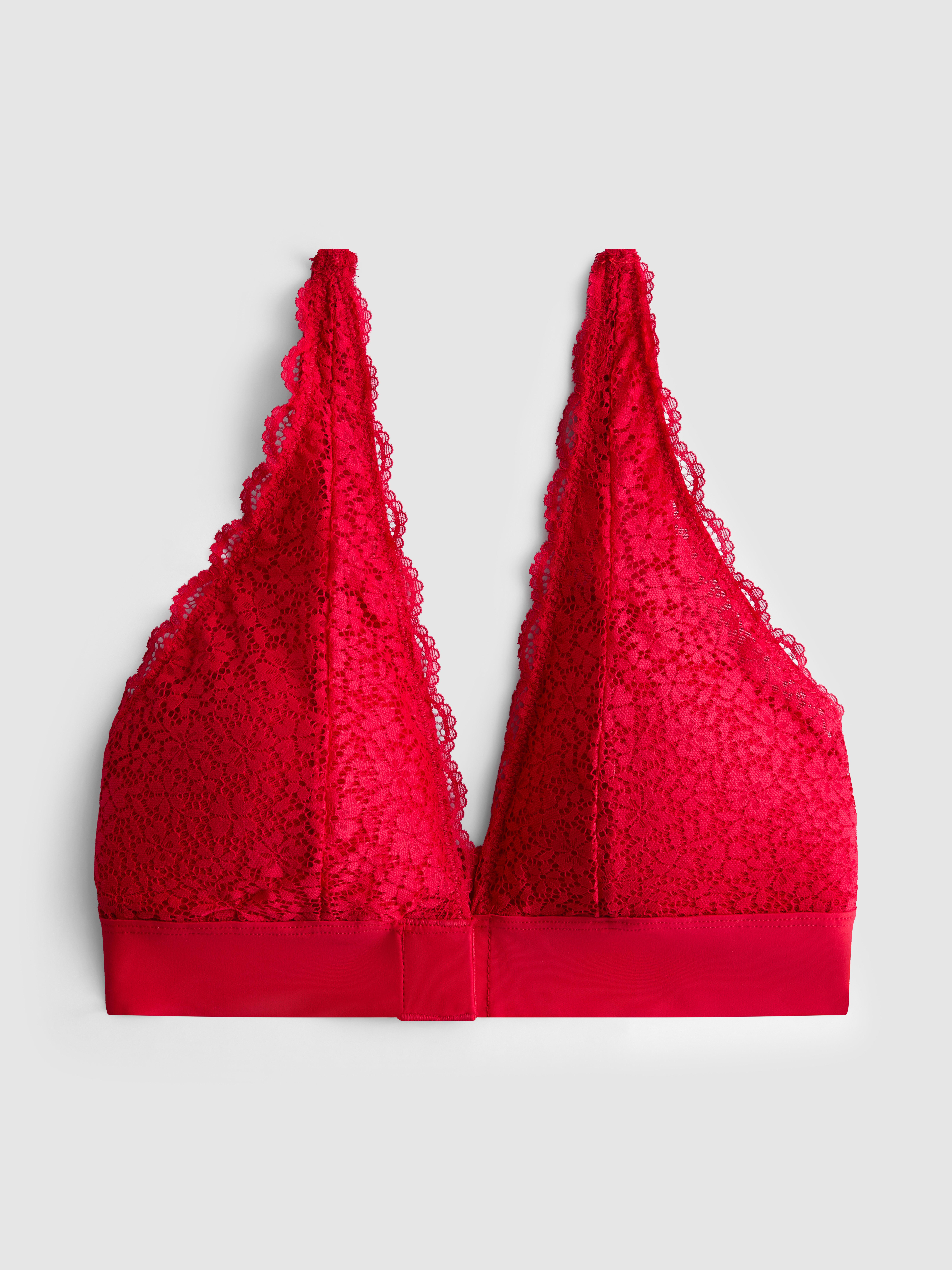 Adaptive Closure Plunge Lace Bralette