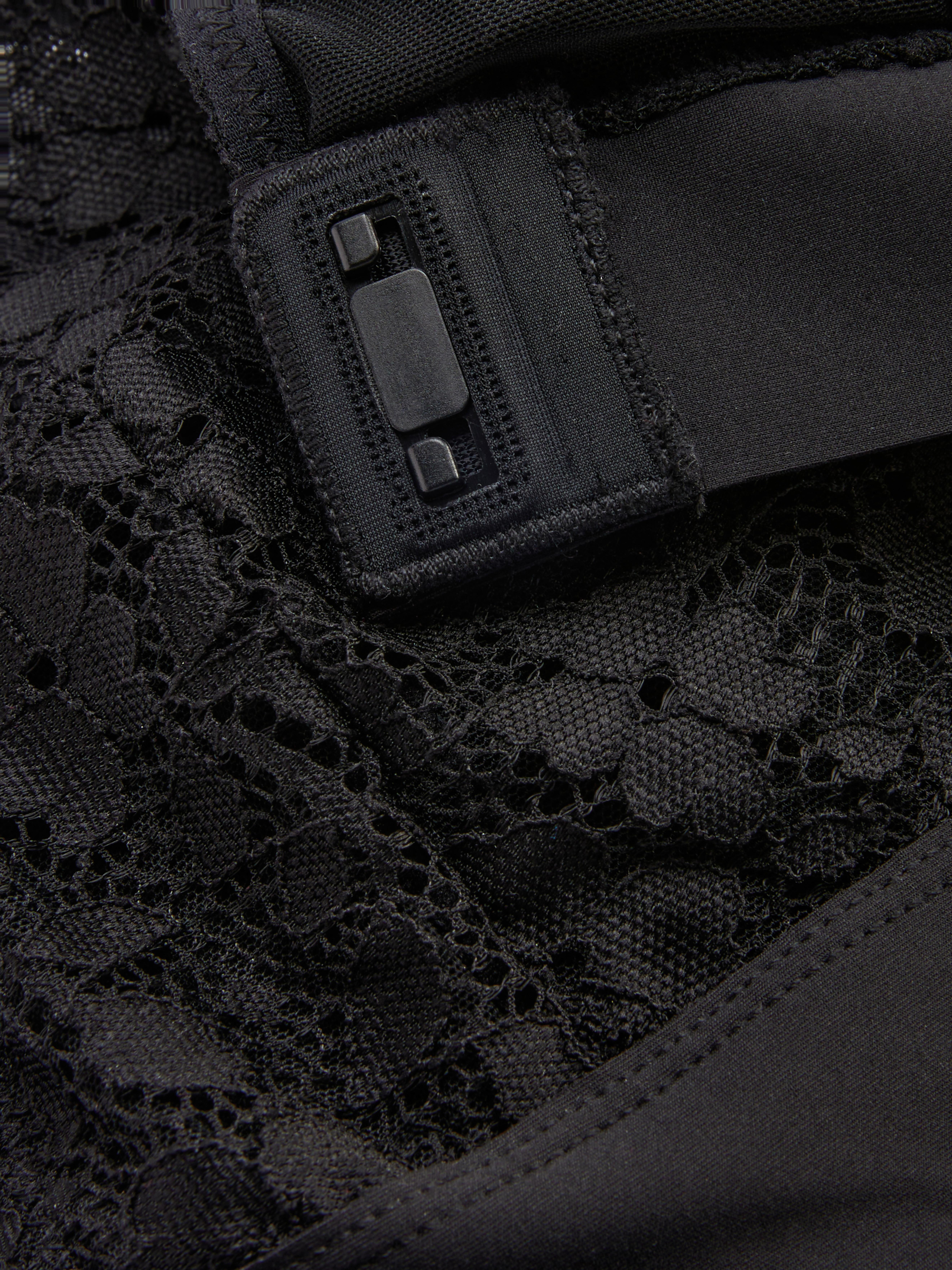 Bralette scollata in pizzo con chiusura adattabile