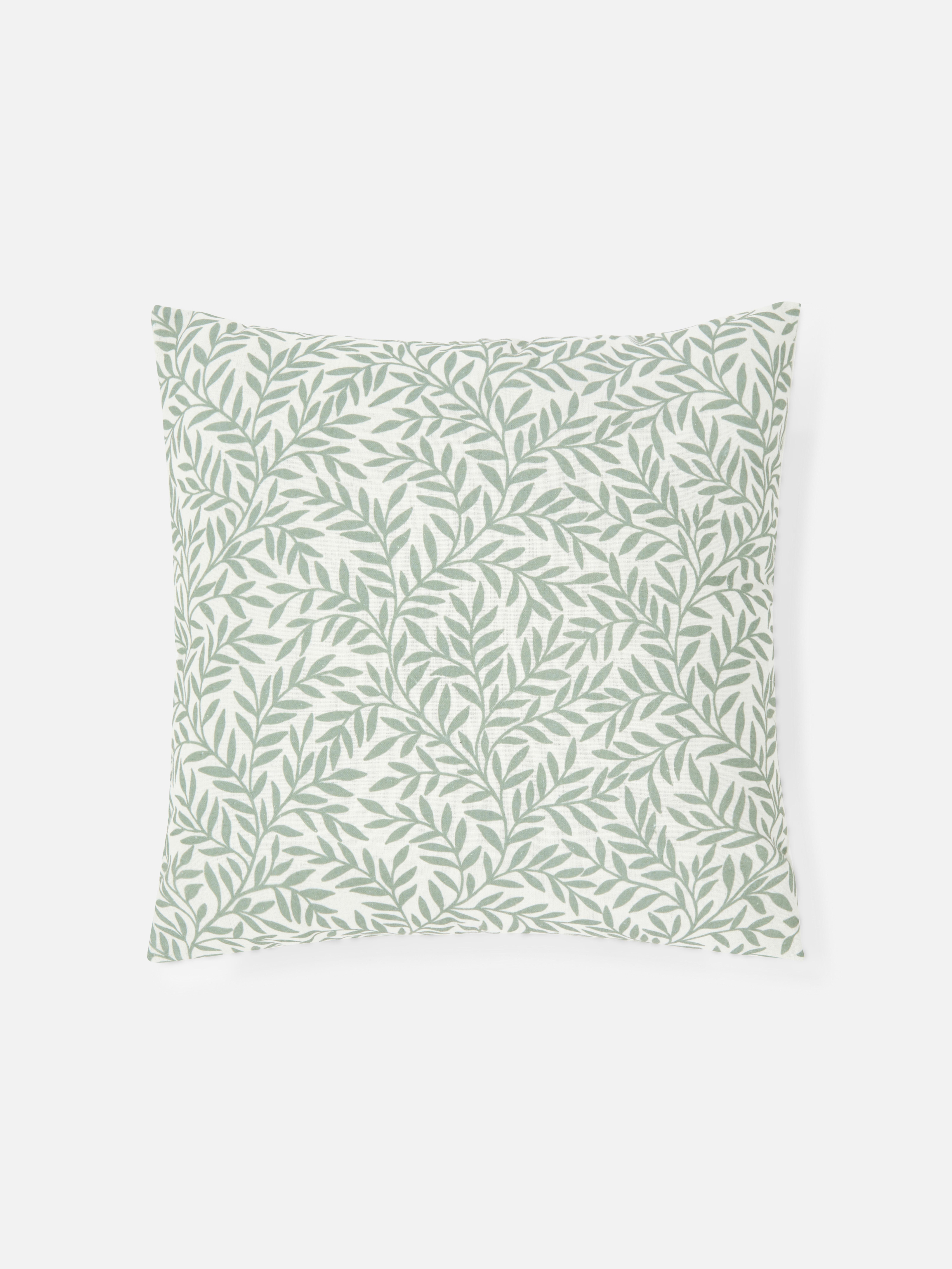 3pk Leaf Print Cushion Covers