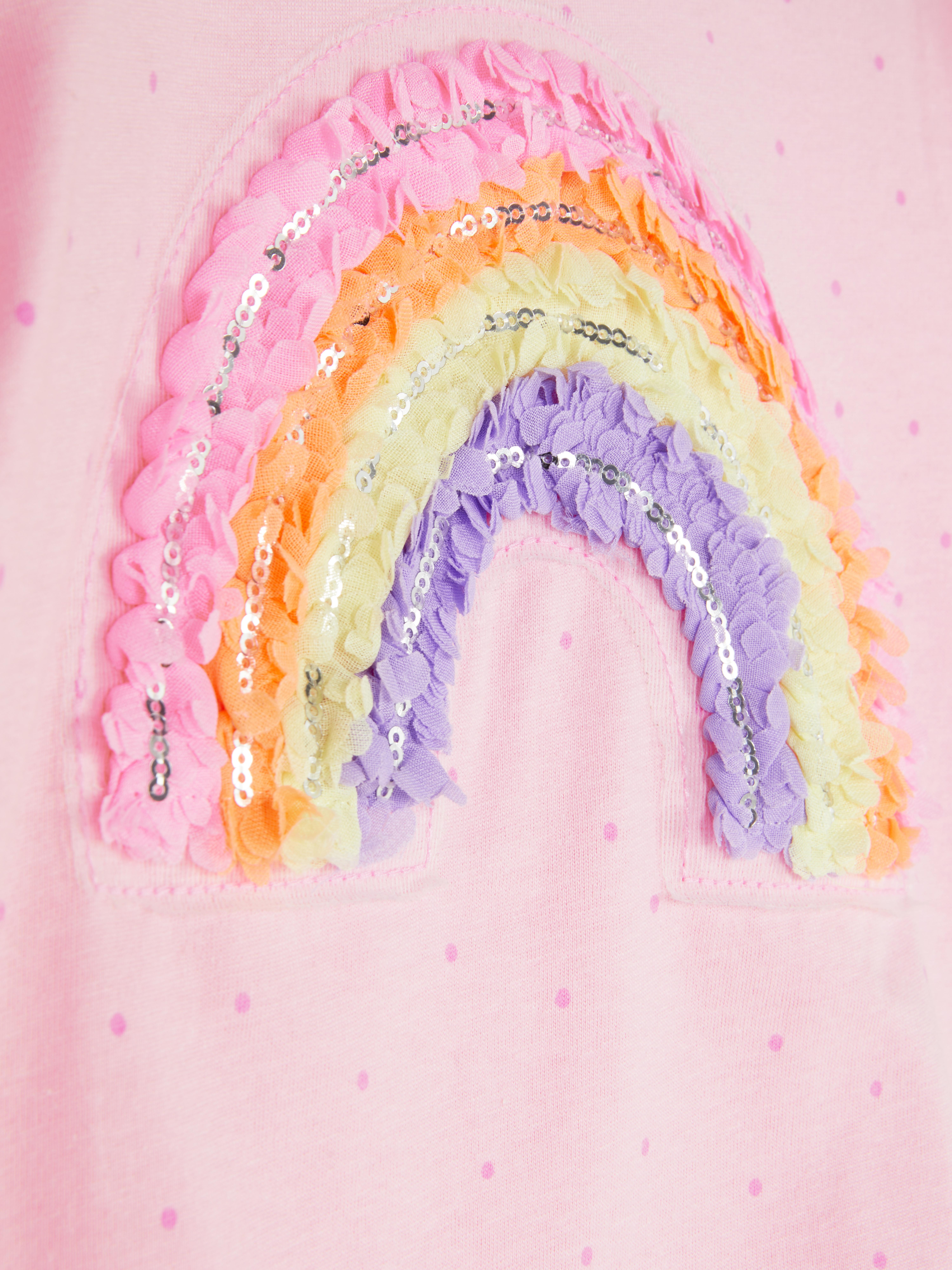 T-shirt a maniche lunghe arcobaleno