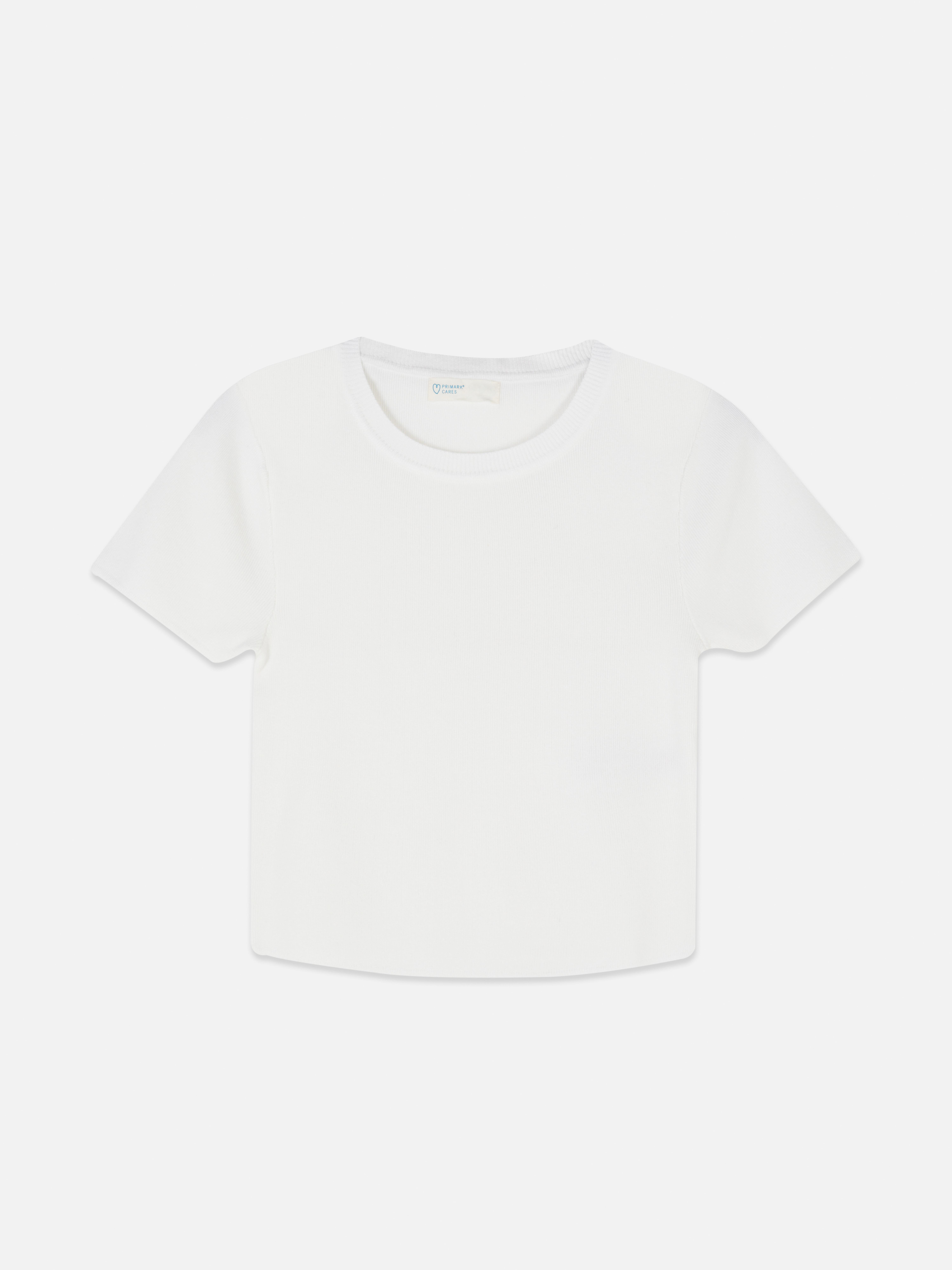 Womens Ivory Classic Cropped T-shirt | Primark