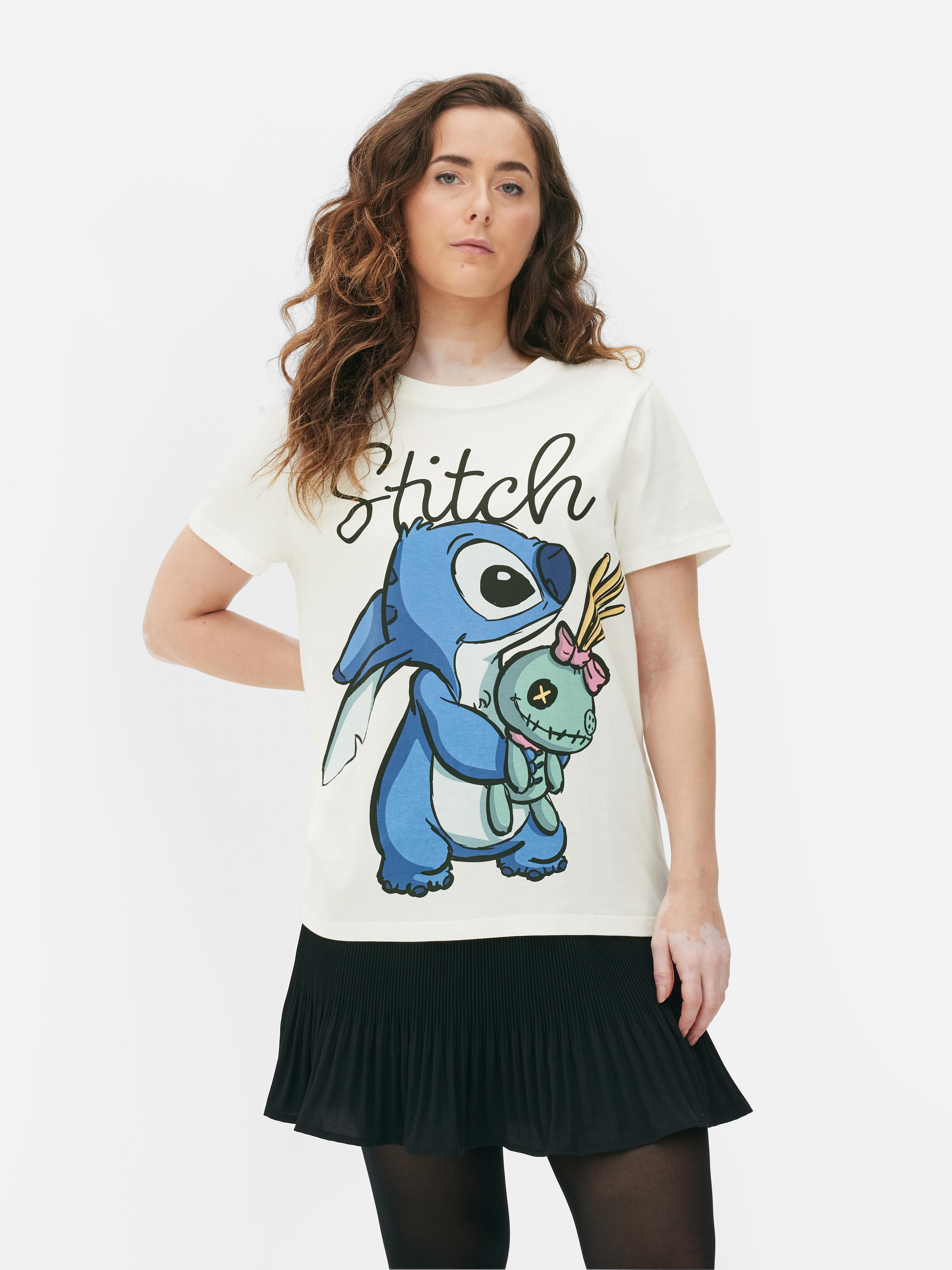 Women s Ivory Disney s Lilo and Stitch Scrump T Shirt Primark