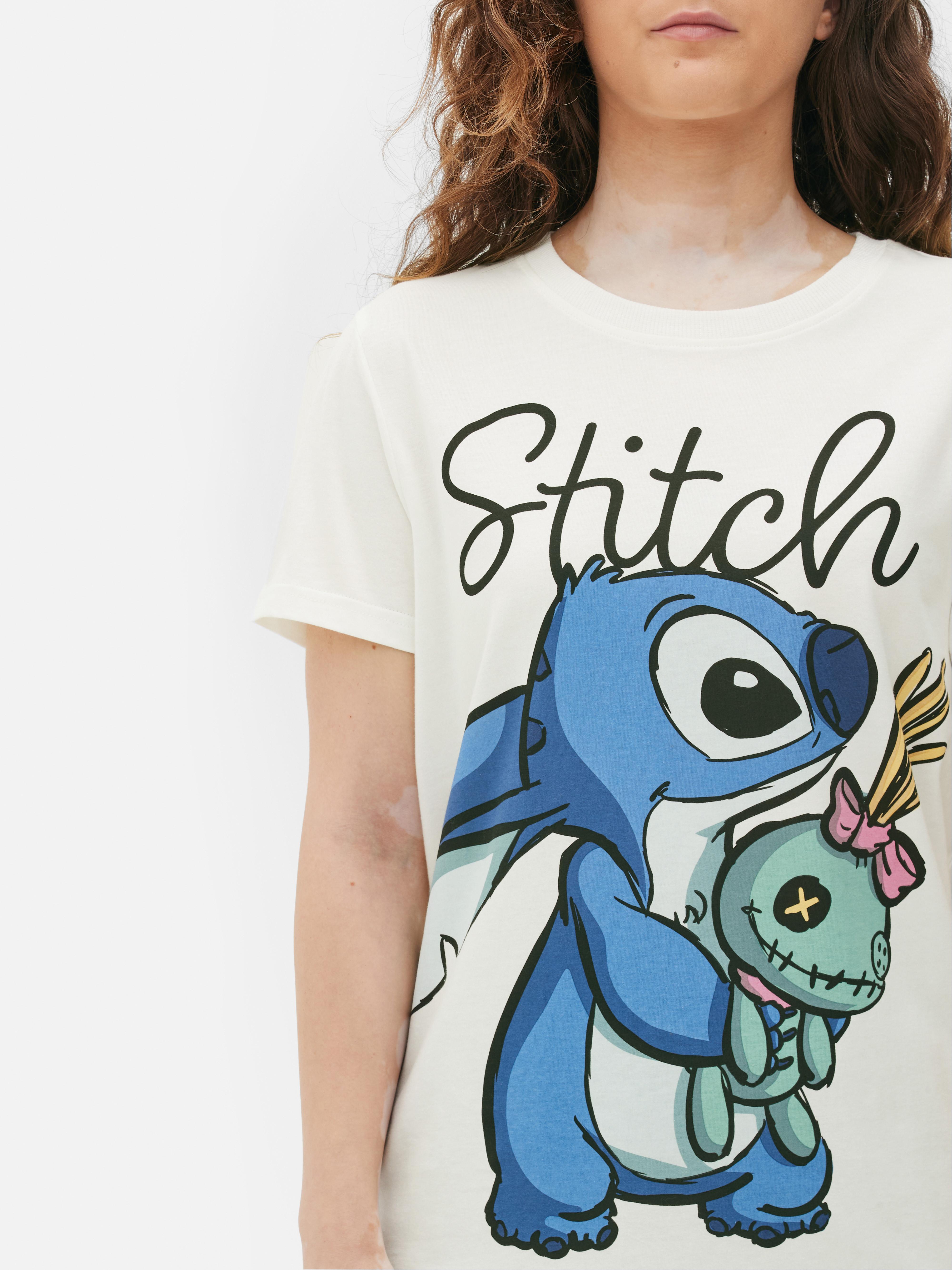 Women s Ivory Disney s Lilo and Stitch Scrump T Shirt Primark