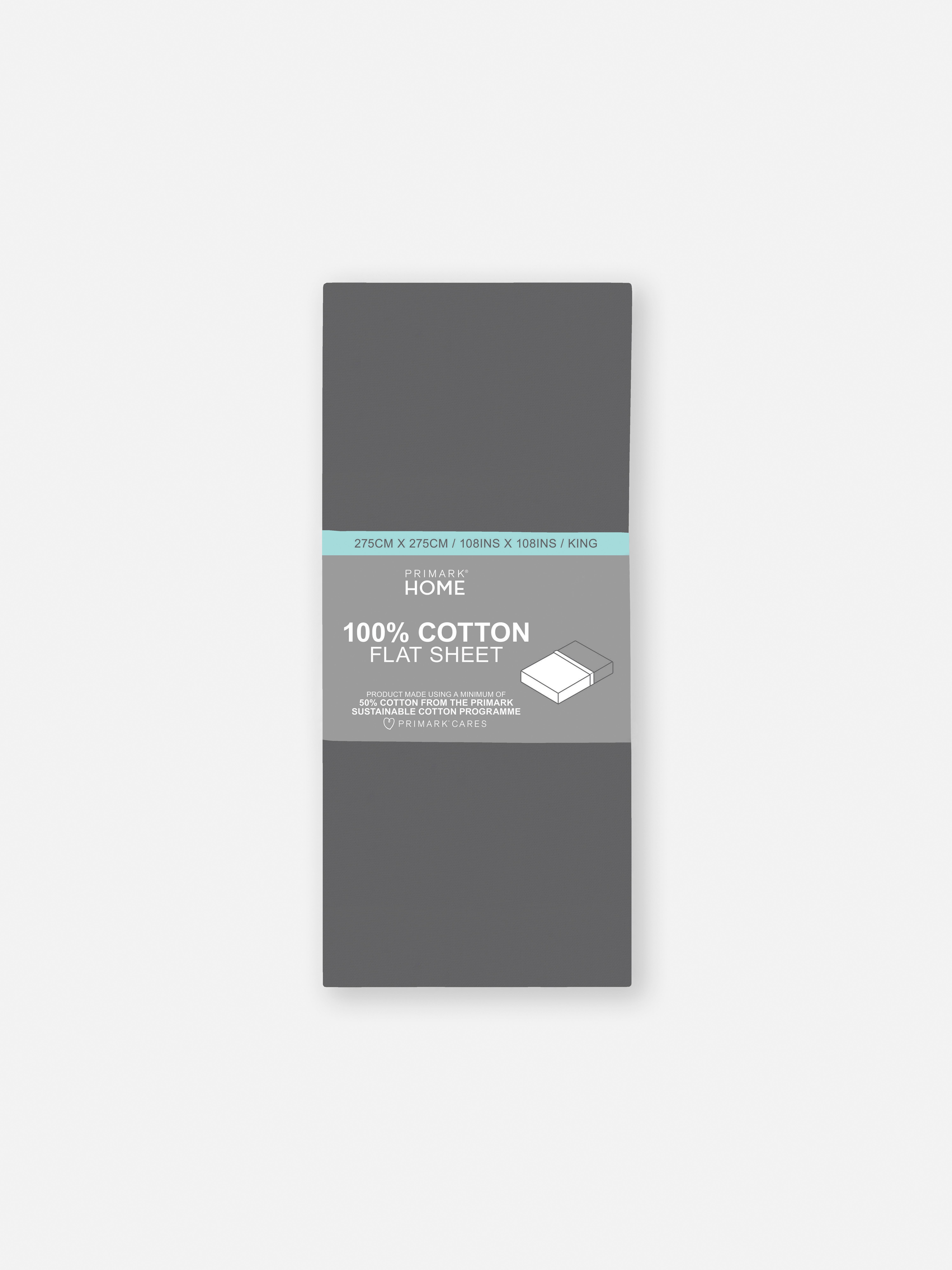 King Sateen Flat Sheet