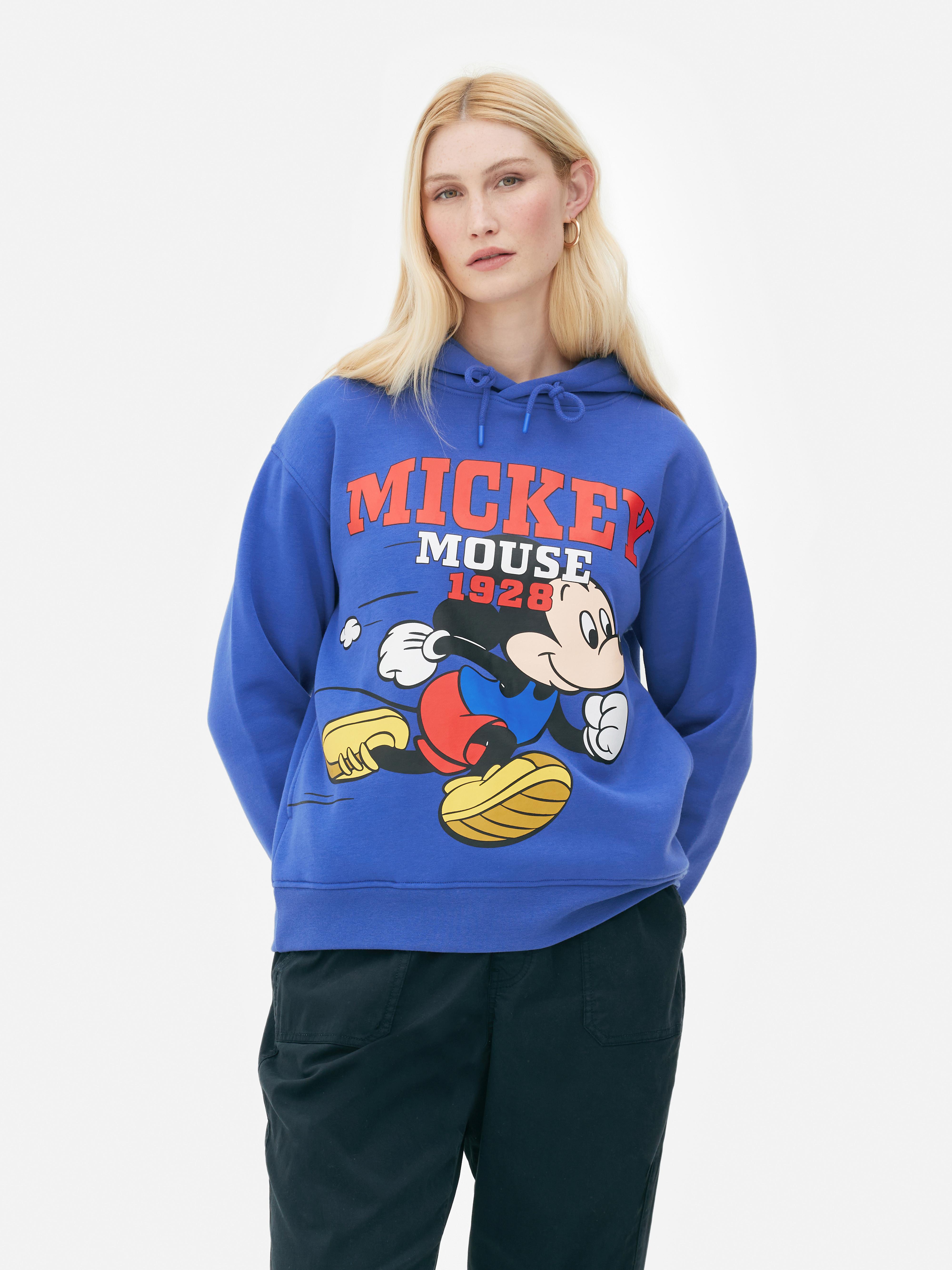 Mickey Mouse Genuine Mousewear Pullover Sweatshirt for Women – Blue size XL