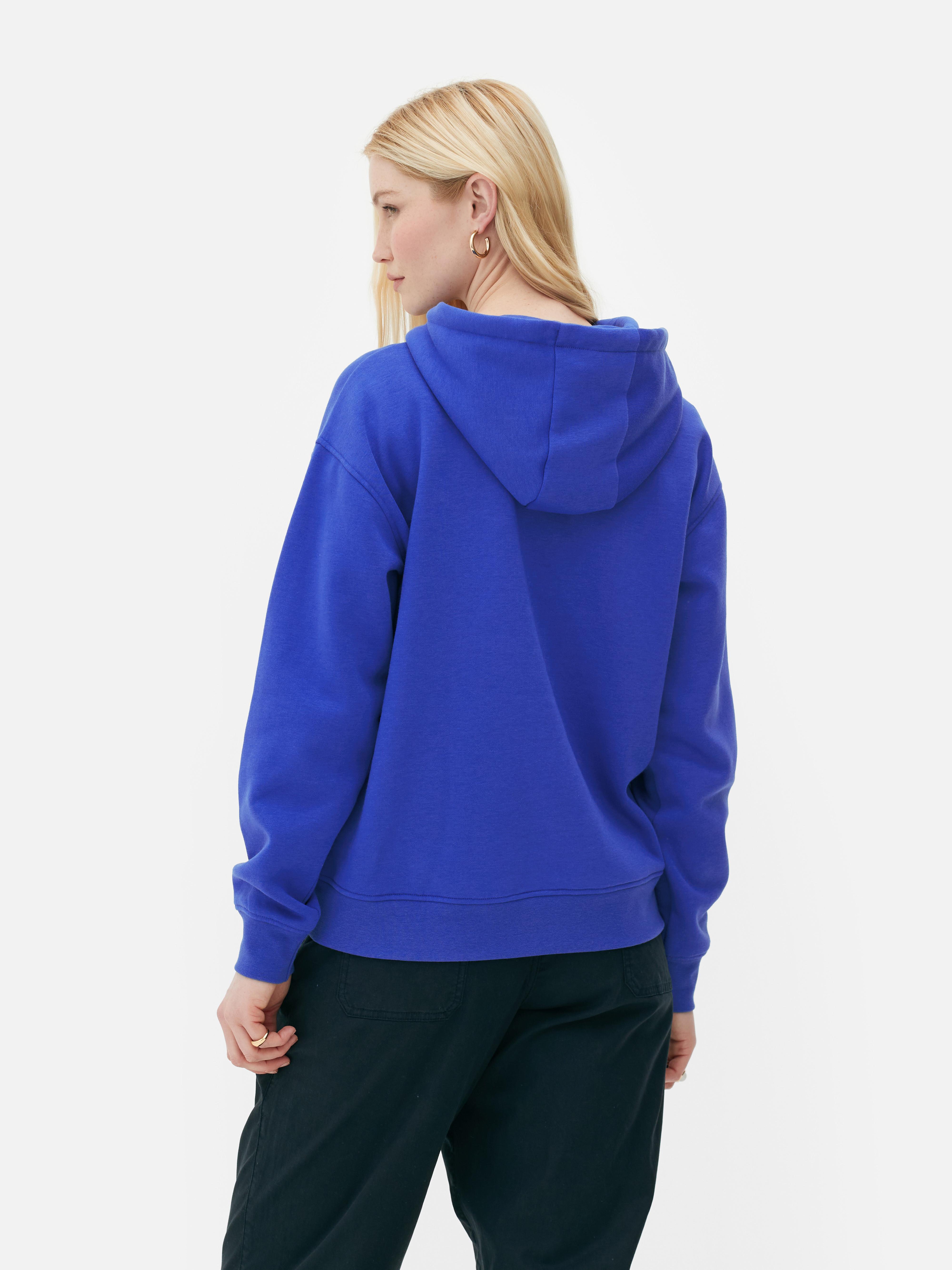 Womens Blue Disney’s Mickey Mouse Drawstring Hoodie Penneys