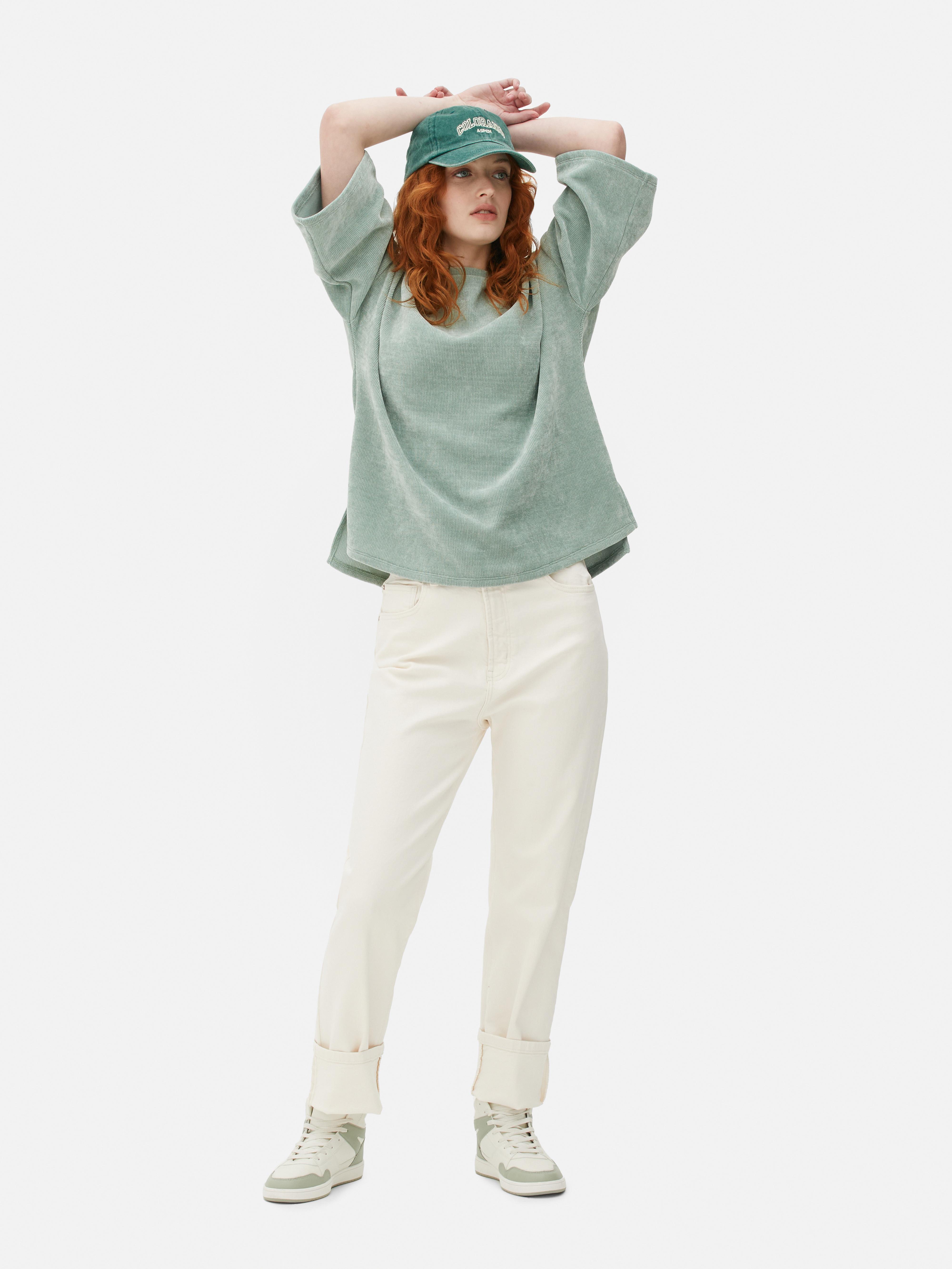 Long sleeve white t shirt clearance primark