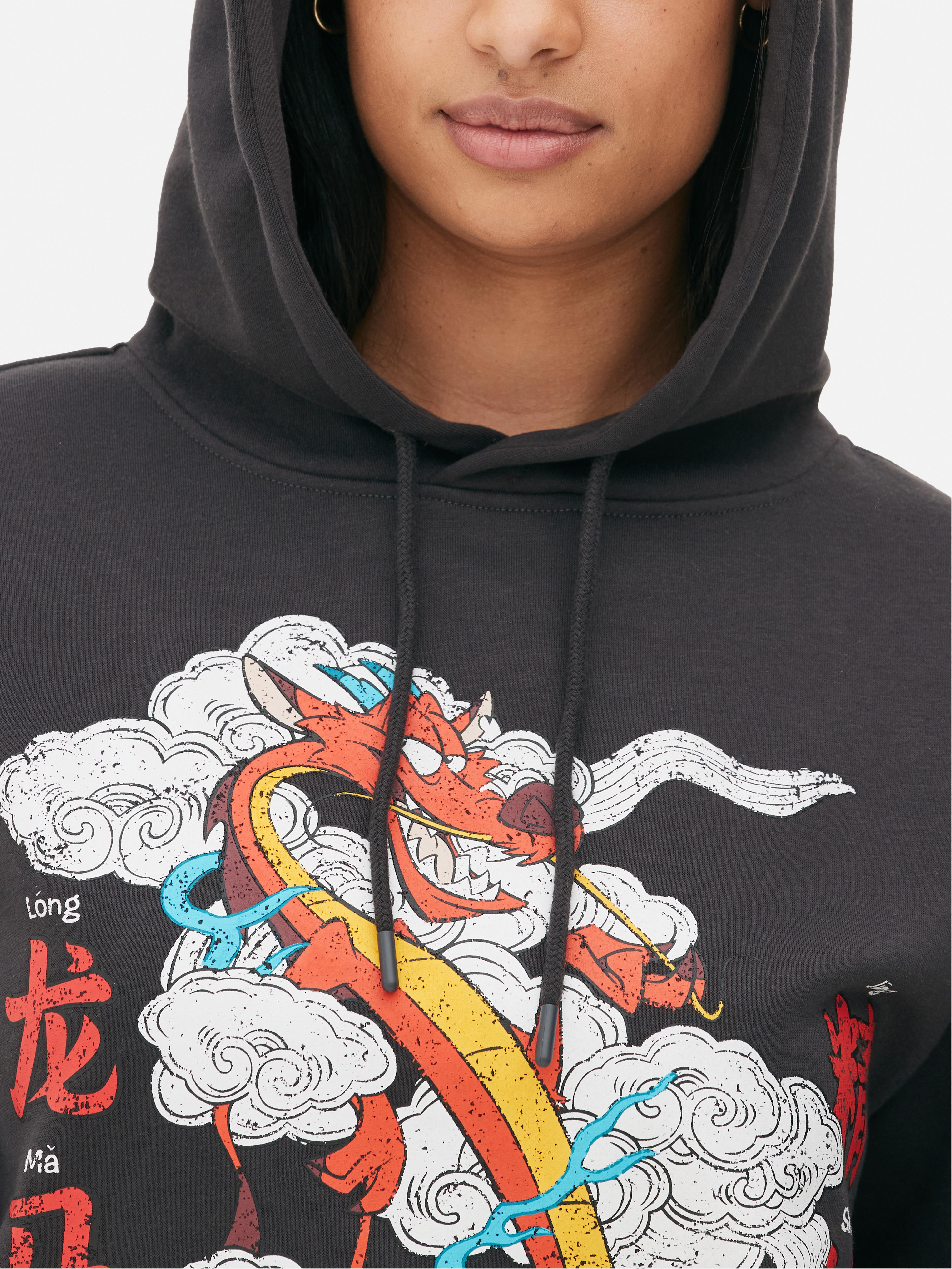 Sudadera con capucha y estampado de Mushu de Disney Primark