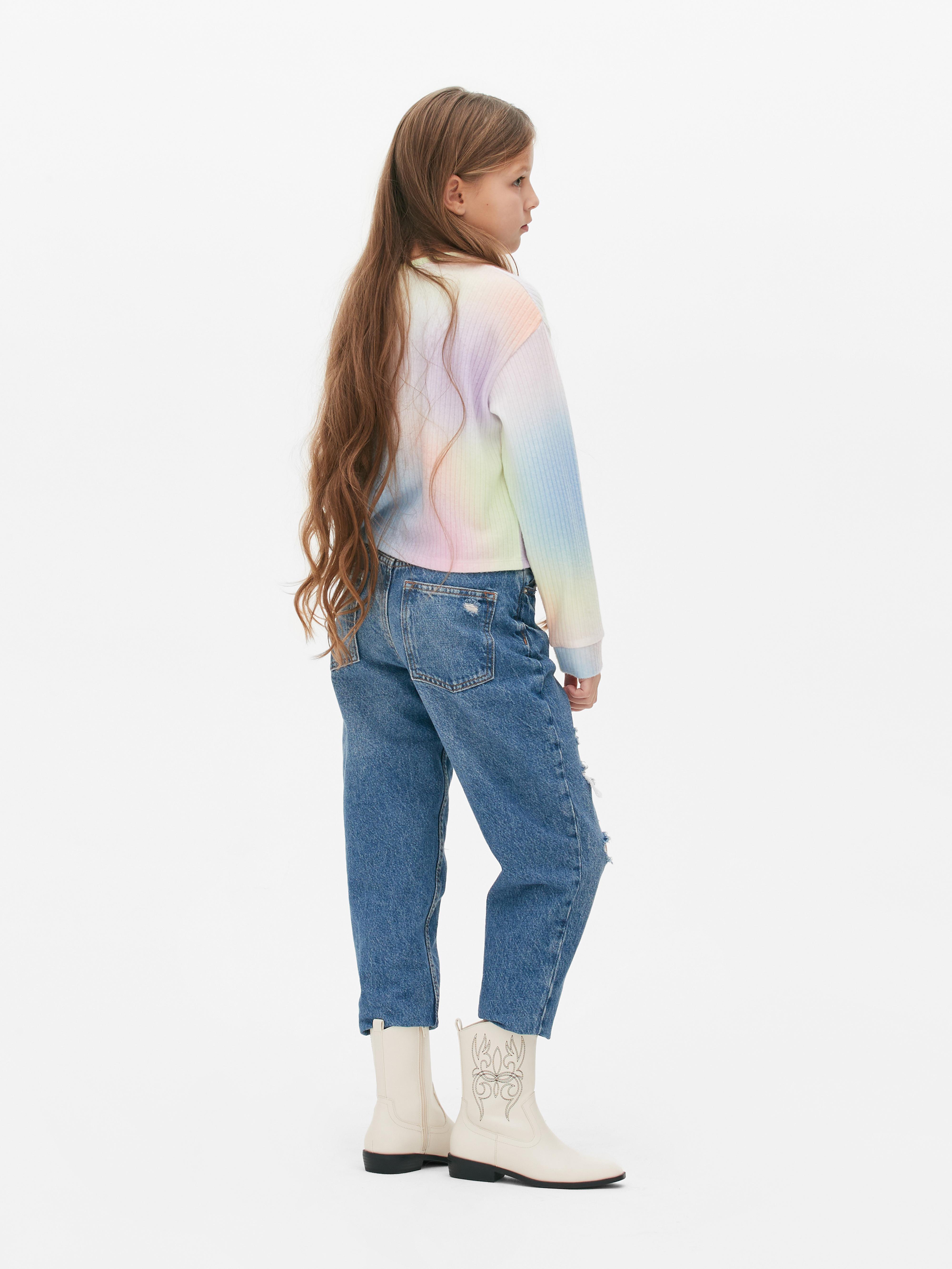 Multi TieDye Ribbed Long Sleeve Tshirt Primark