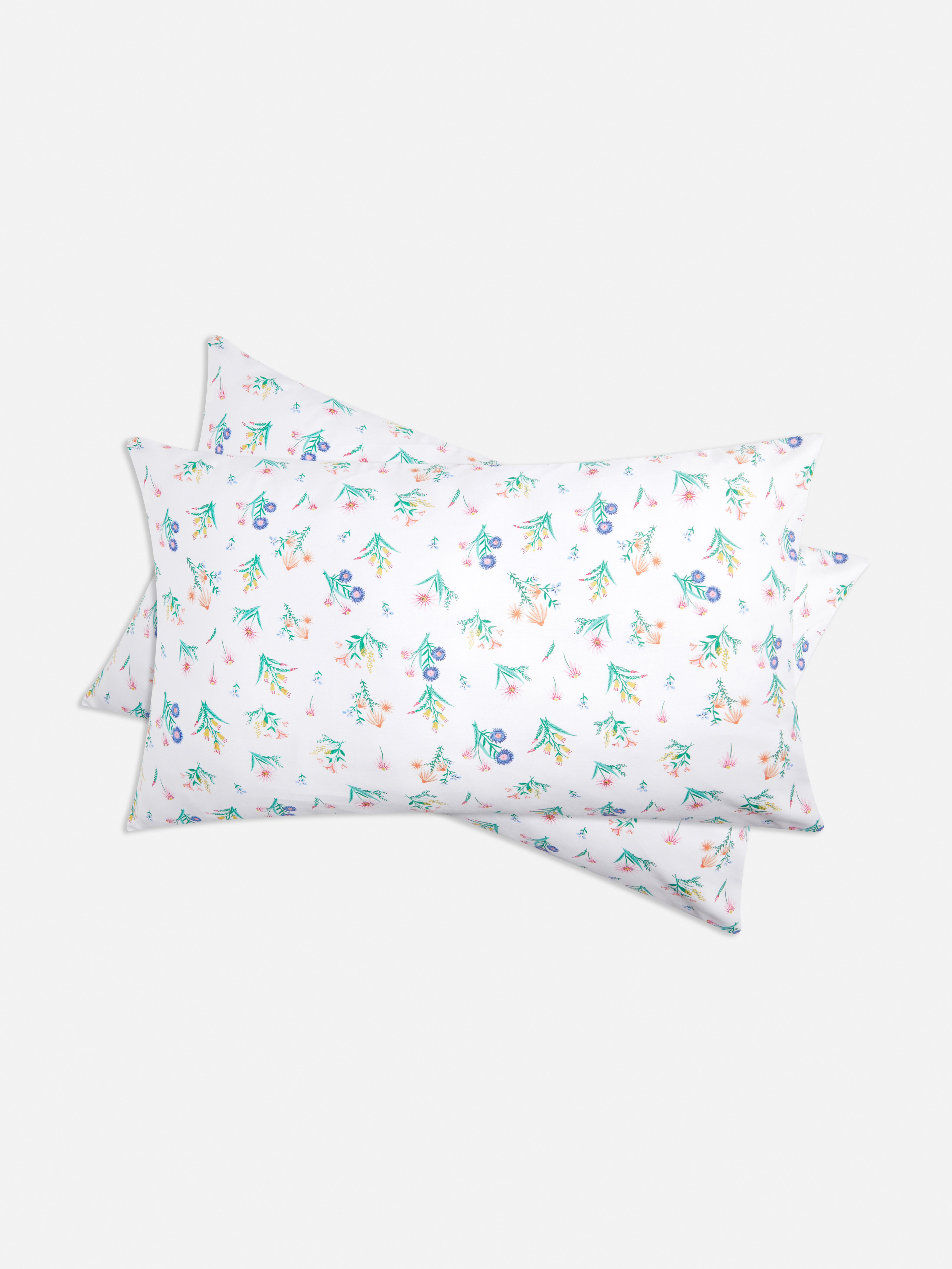 2pk Wildflower Print Pillowcases