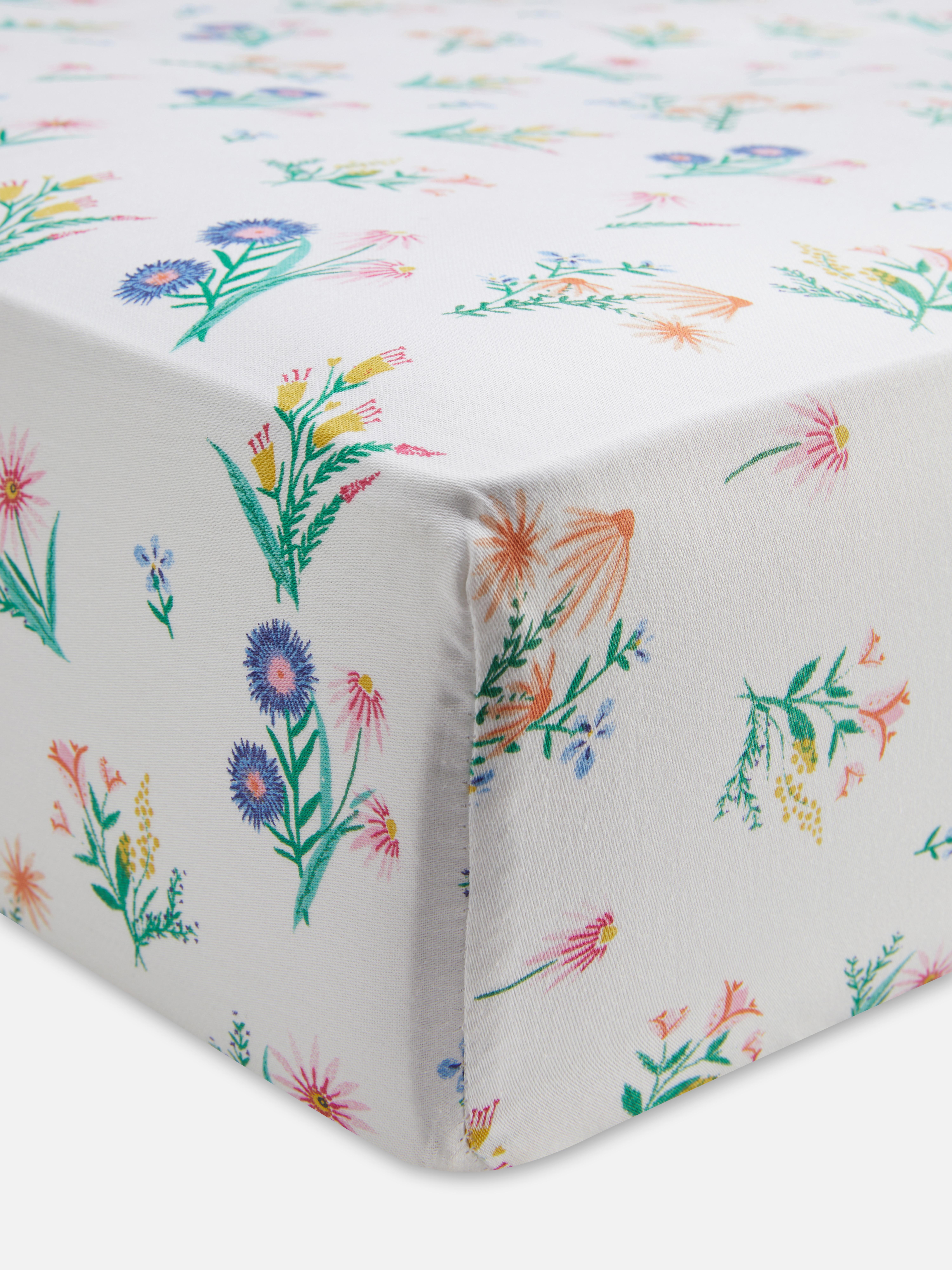Wildflower Print Fitted Double Sheet