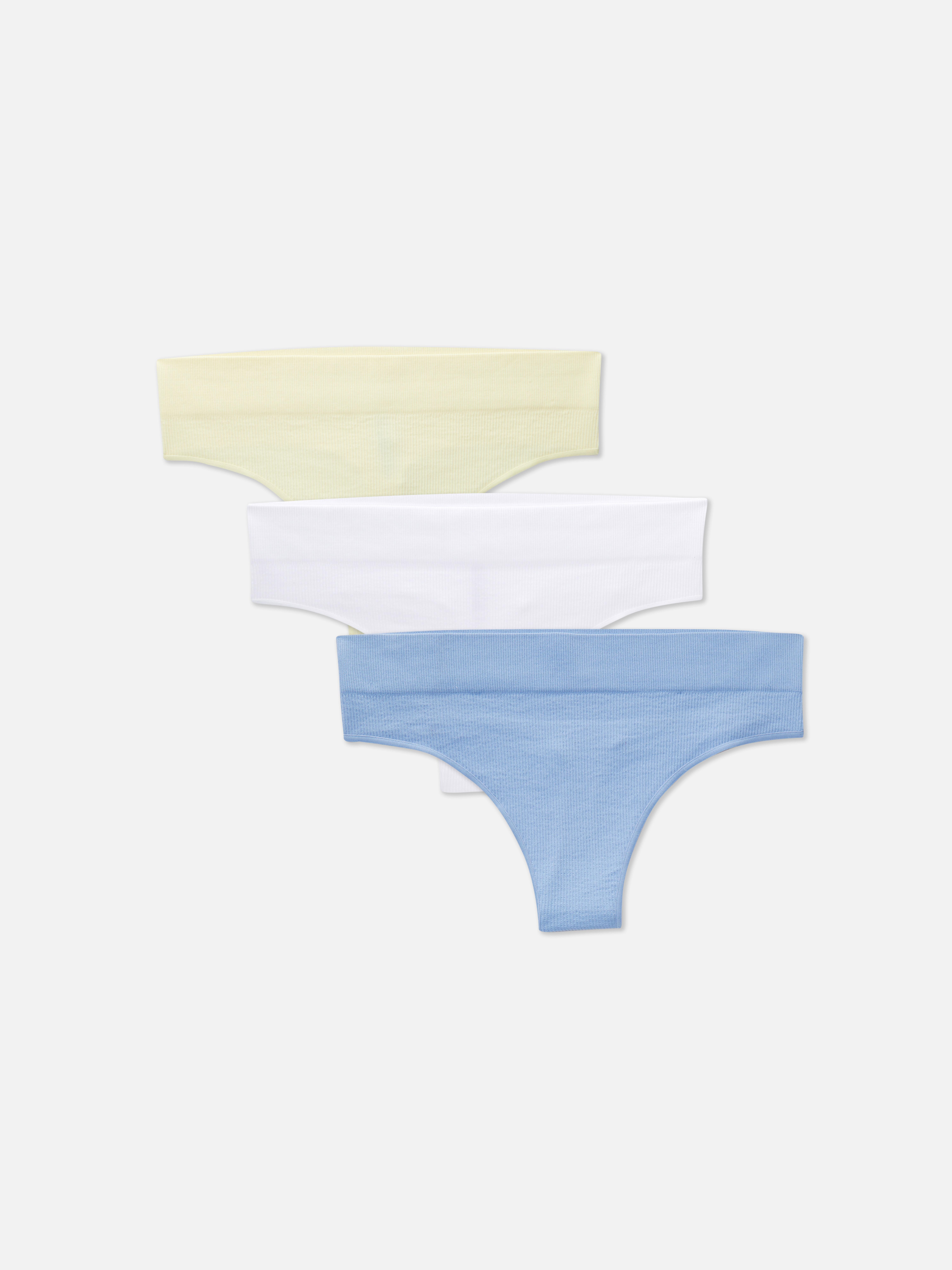 3-Pack Seamfree Ribbed Thongs