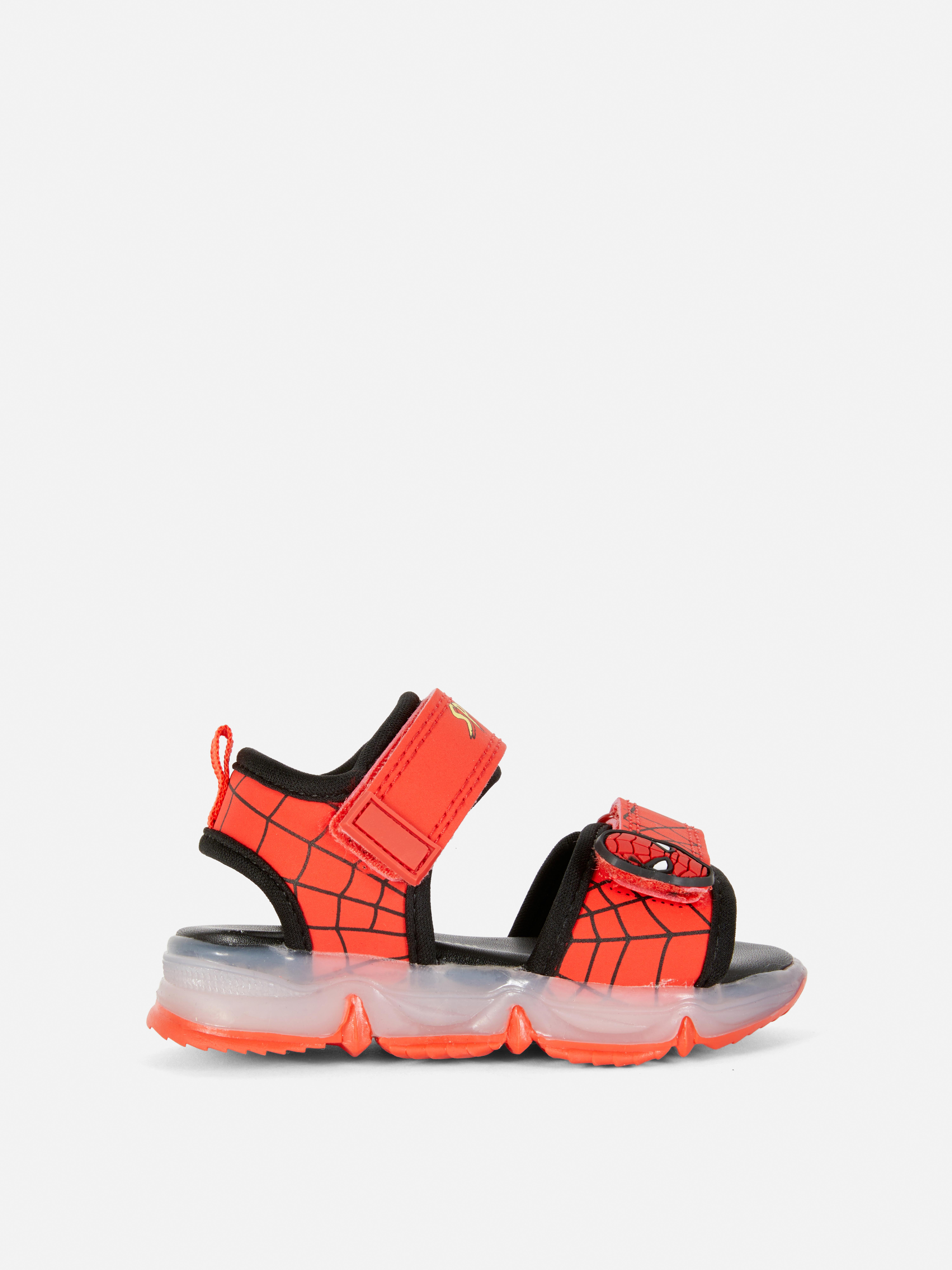 Sandálias caminhada luzes Marvel Homem-Aranha