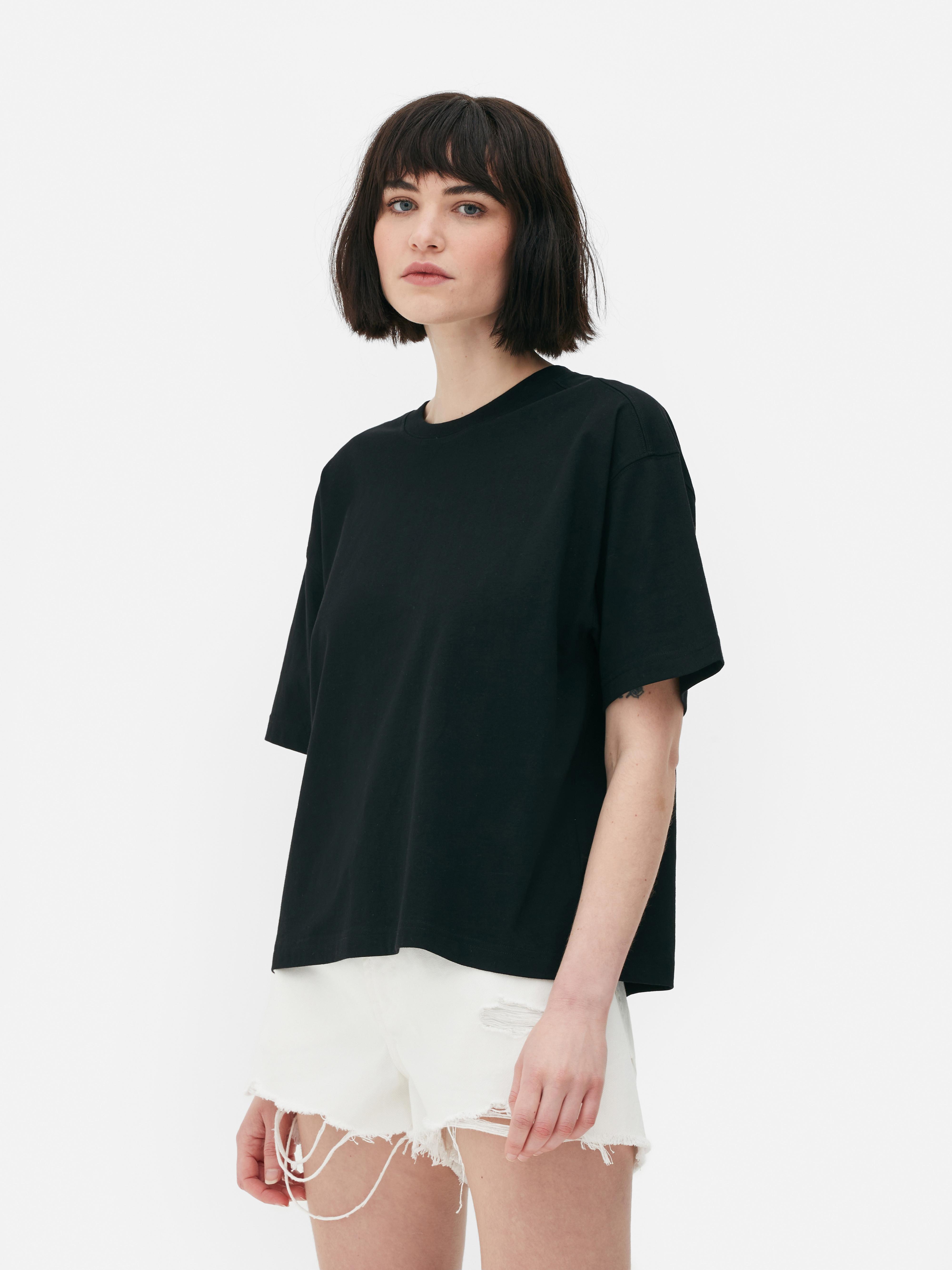 T-shirt coupe droite