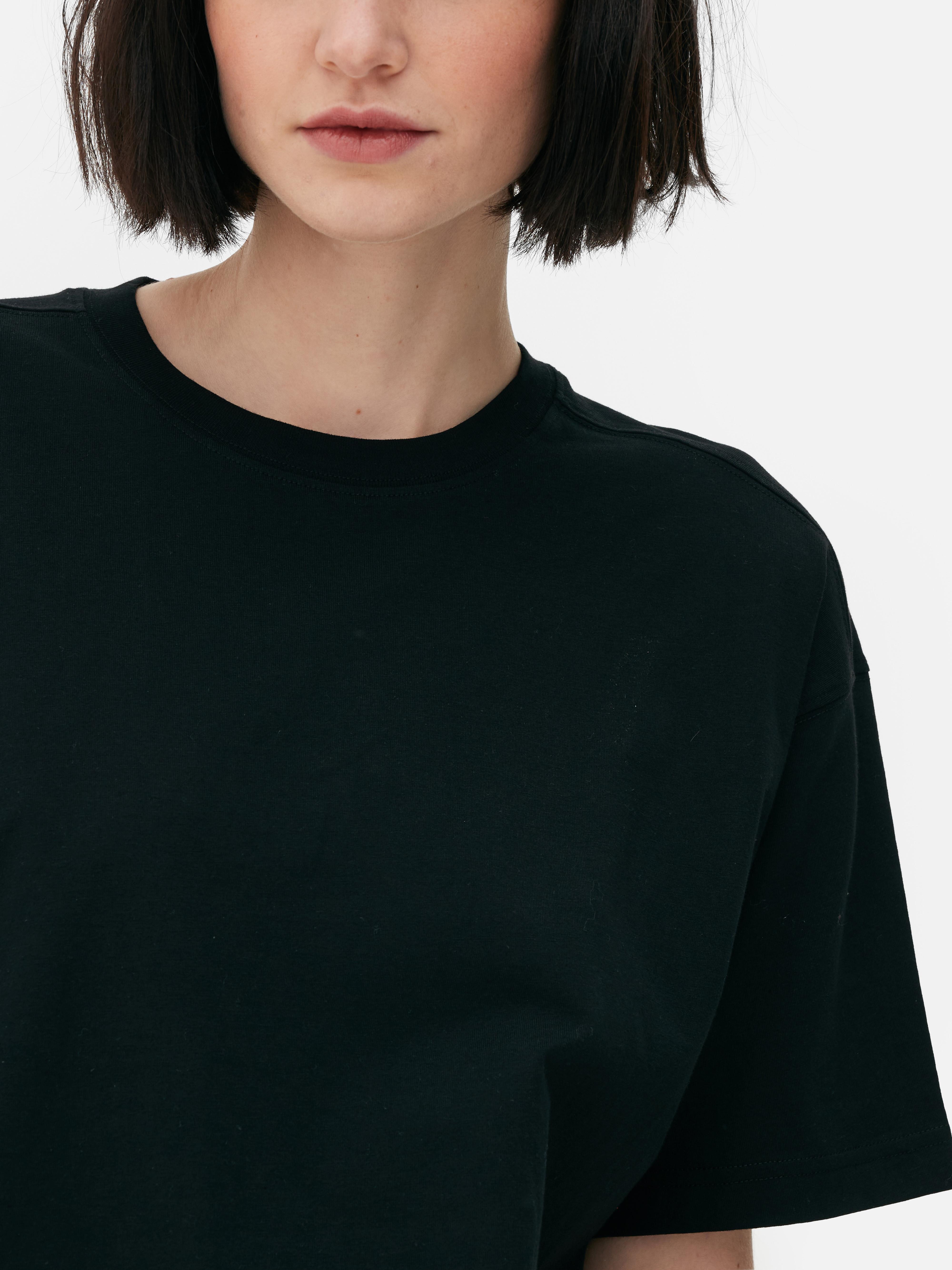 T-shirt coupe droite