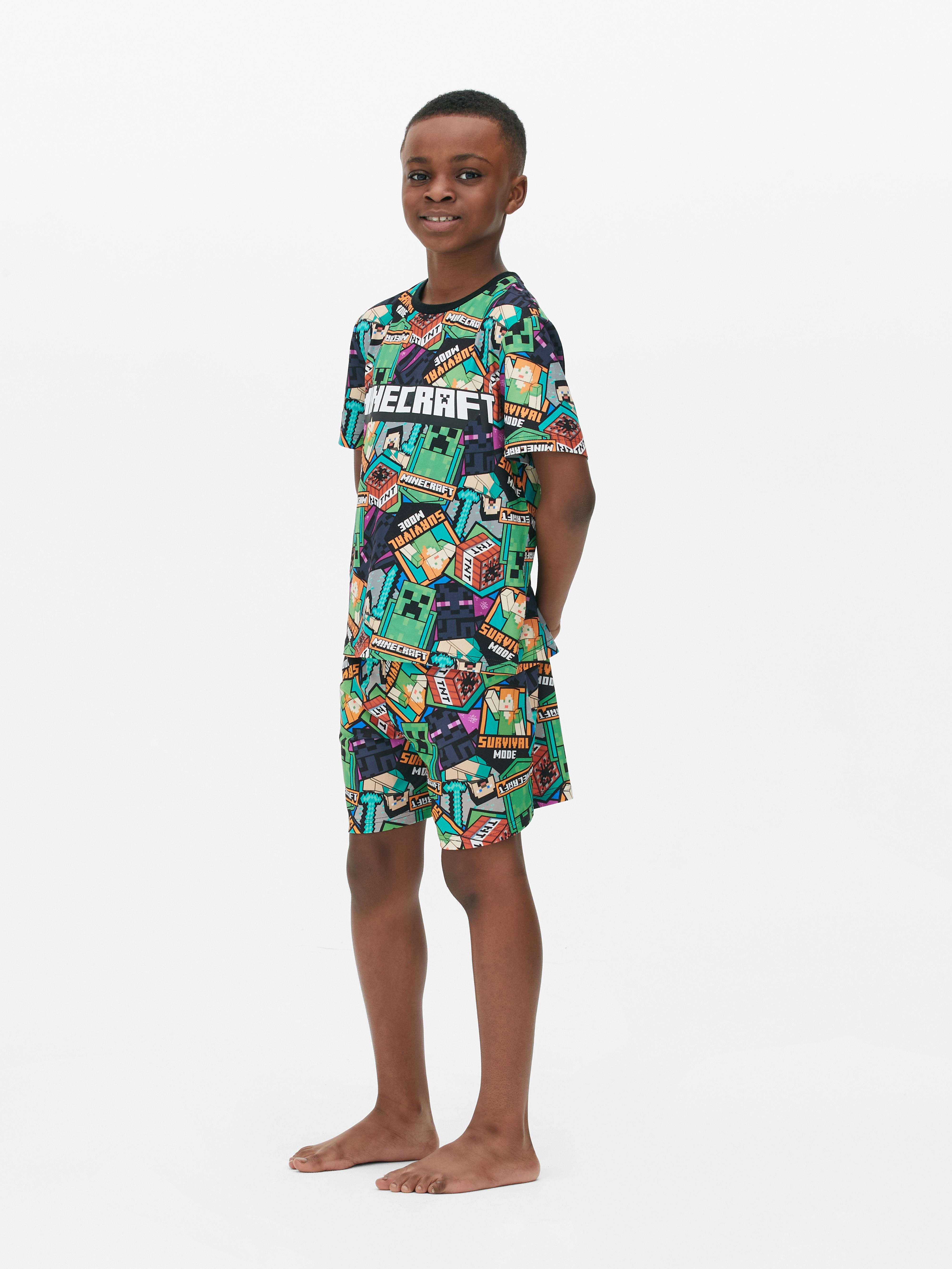 Minecraft Short Sleeve Pajama Set