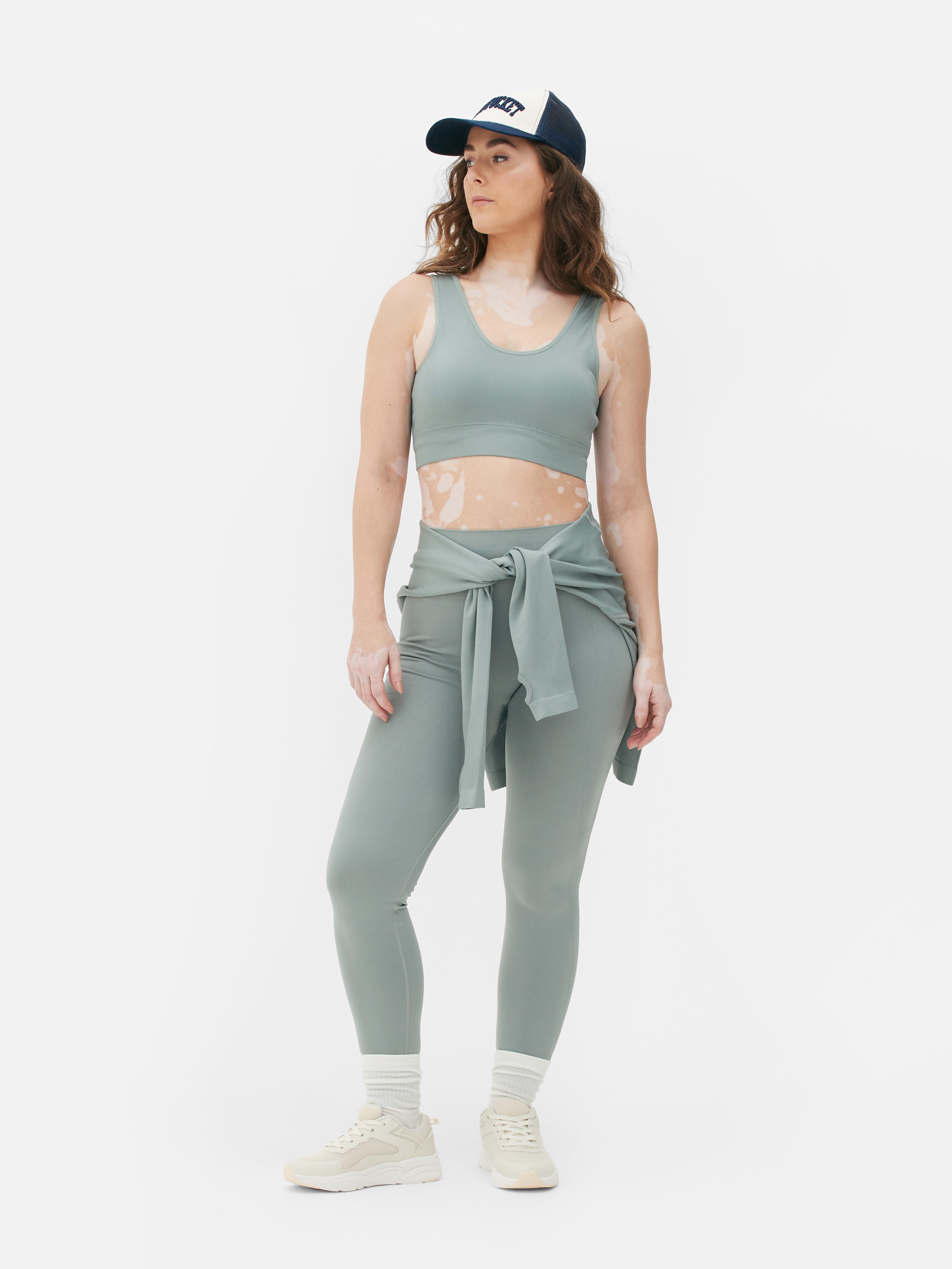Primark green seamless gym leggings