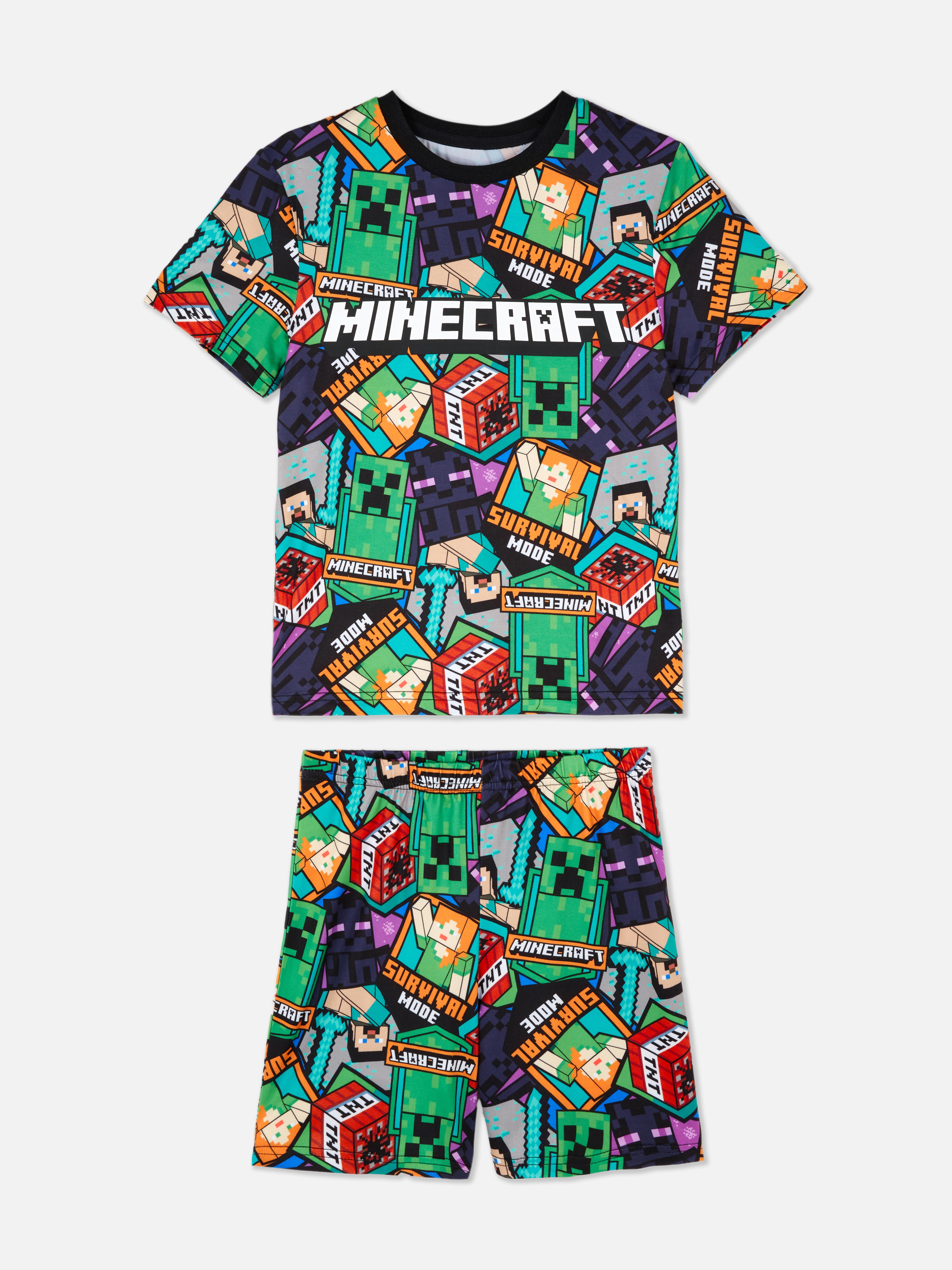 Minecraft Short Sleeve Pyjama Set