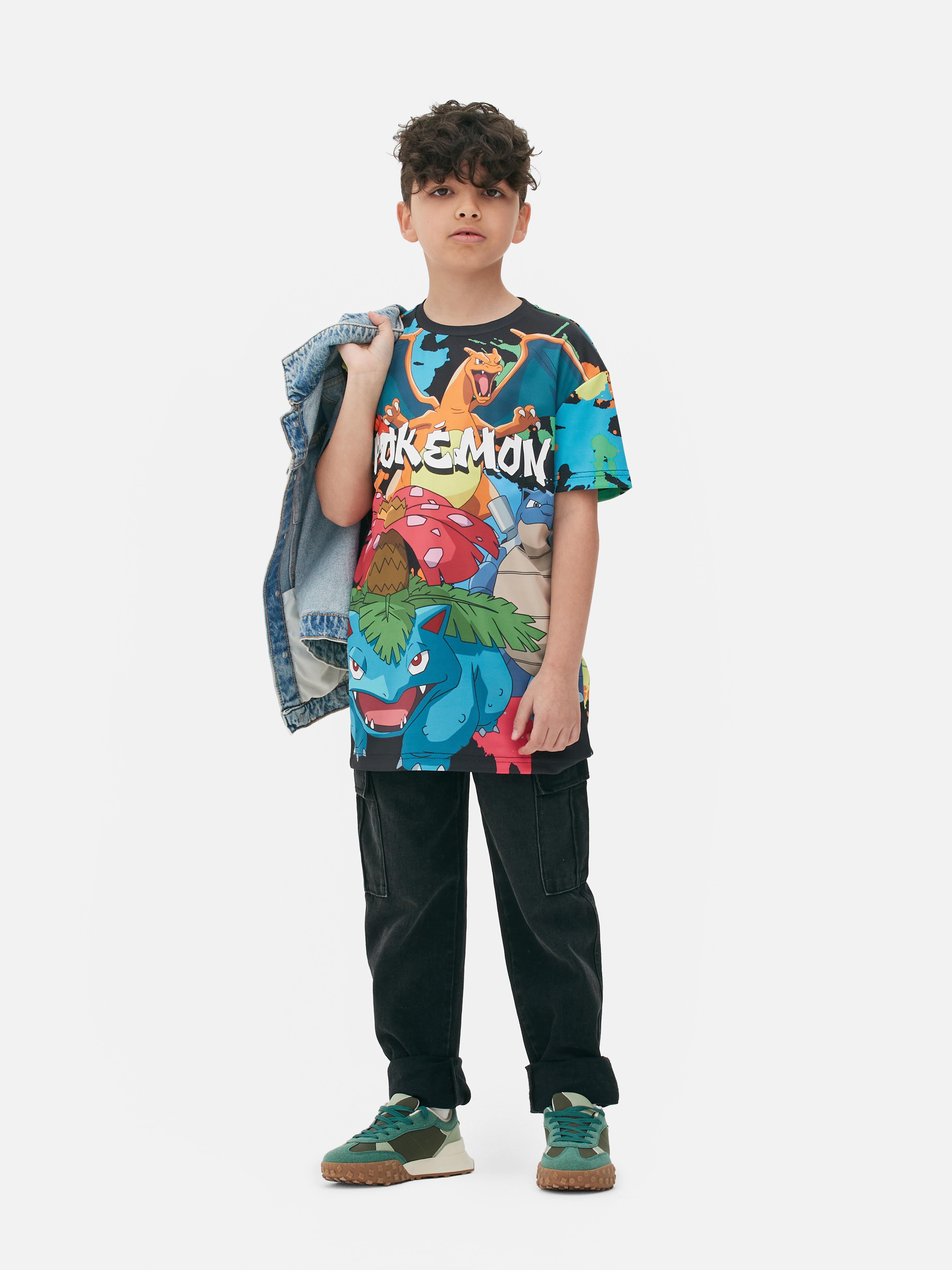 „Pokémon“ T-Shirt mit Farbspritzern