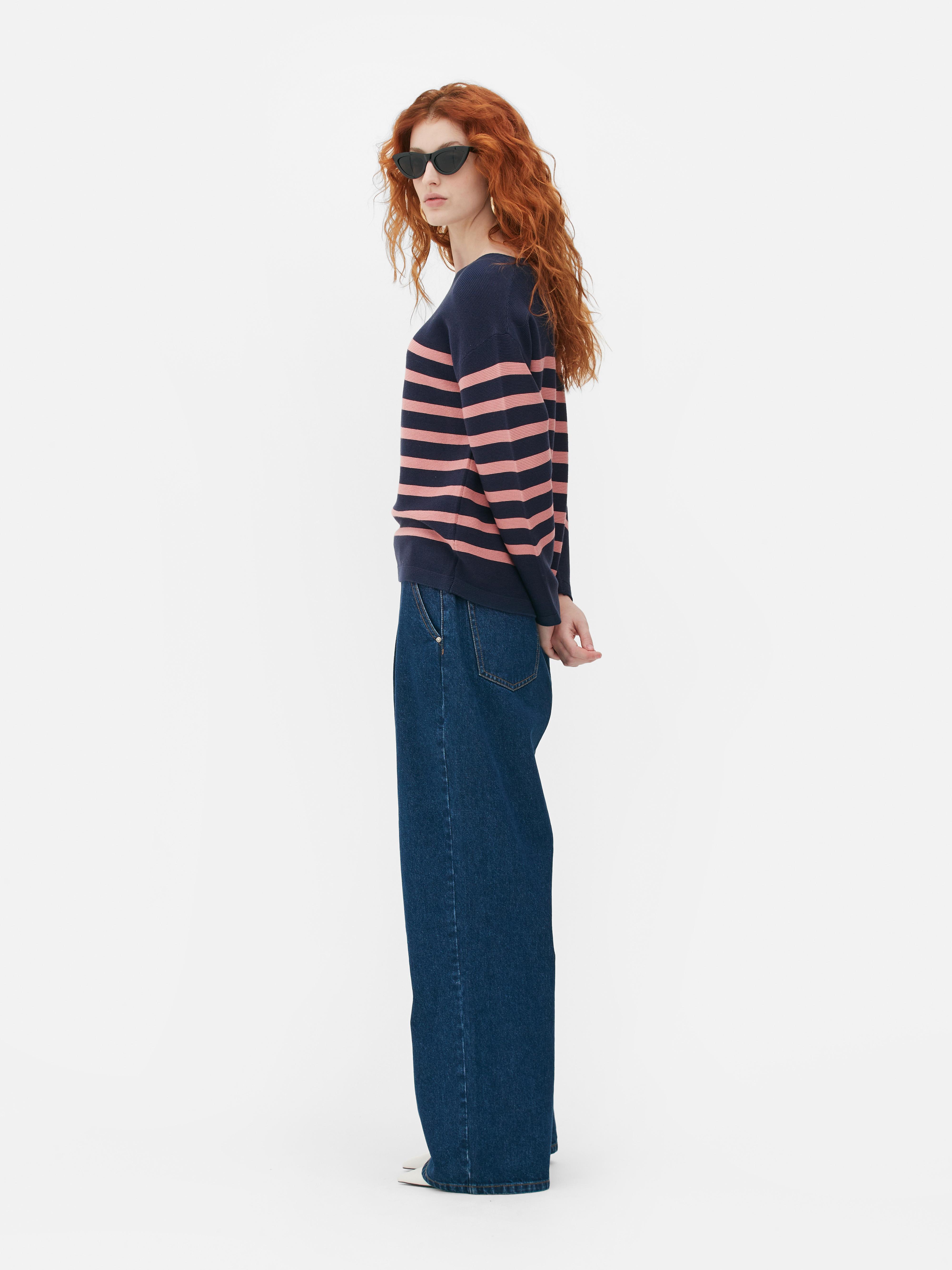 TYHRU Knitted Striped Sweater And Pants Set For Women High Waisted