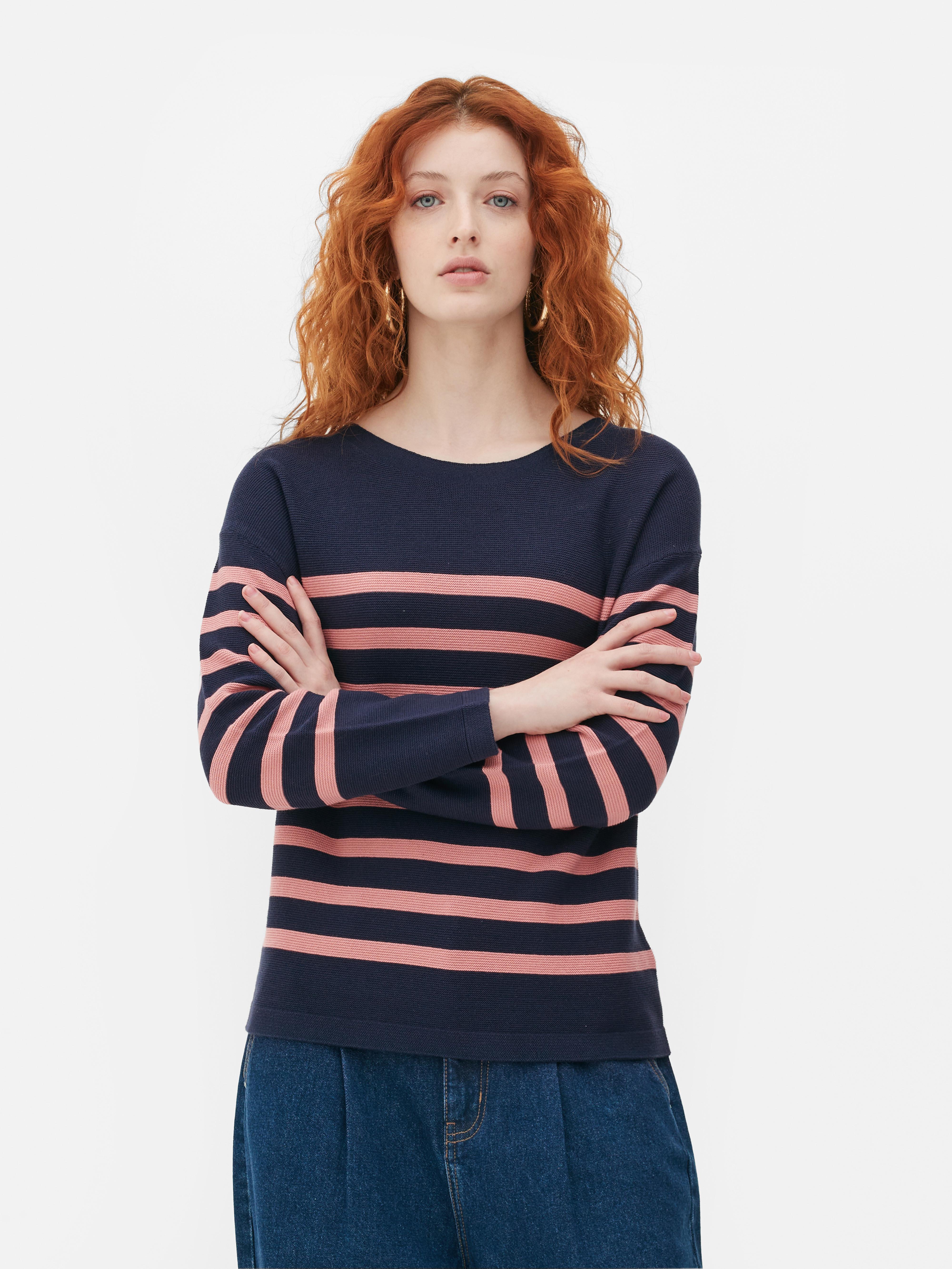 Fine Knit Striped Sweater | Primark