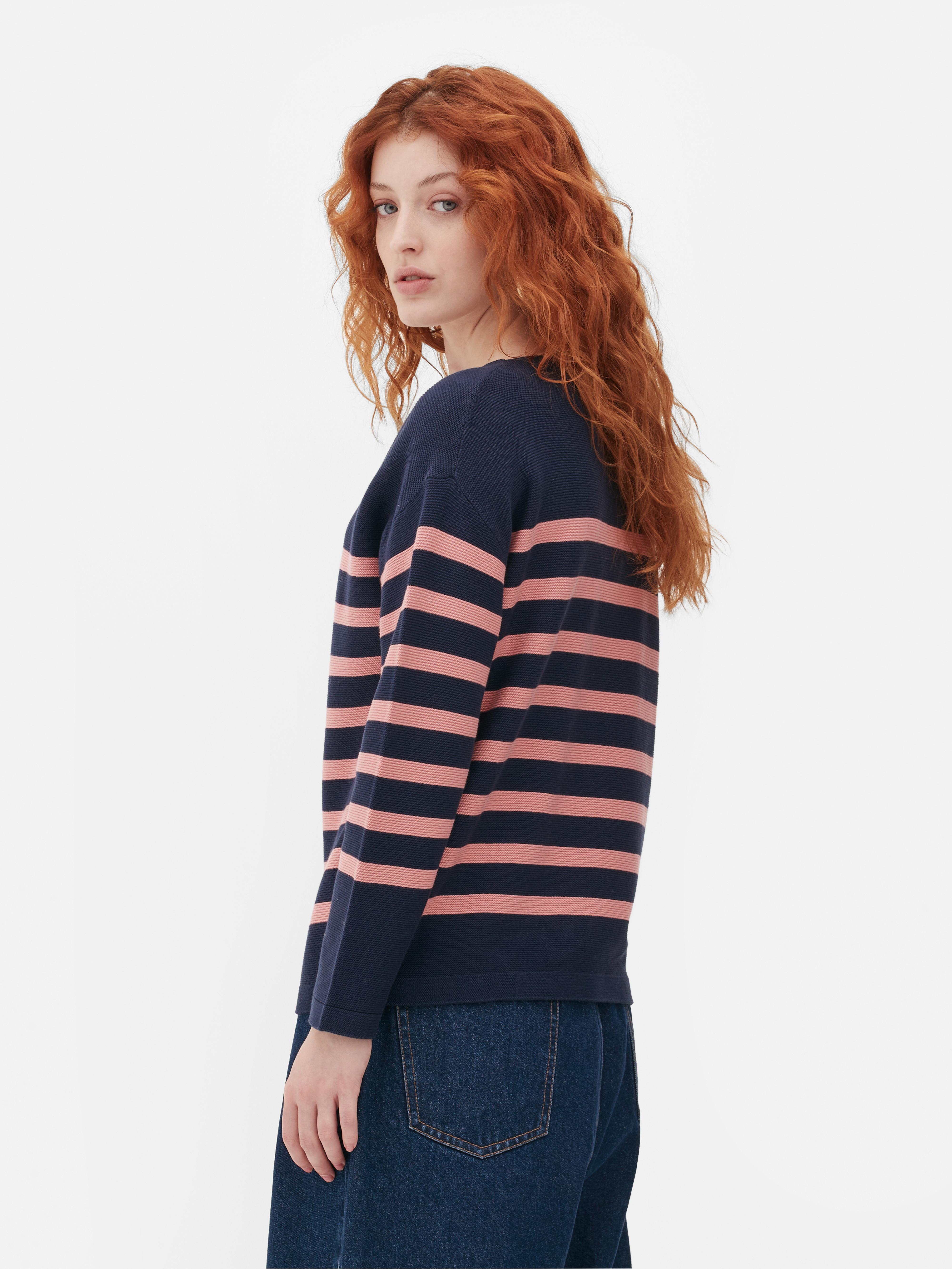 Fine Knit Striped Sweater | Primark