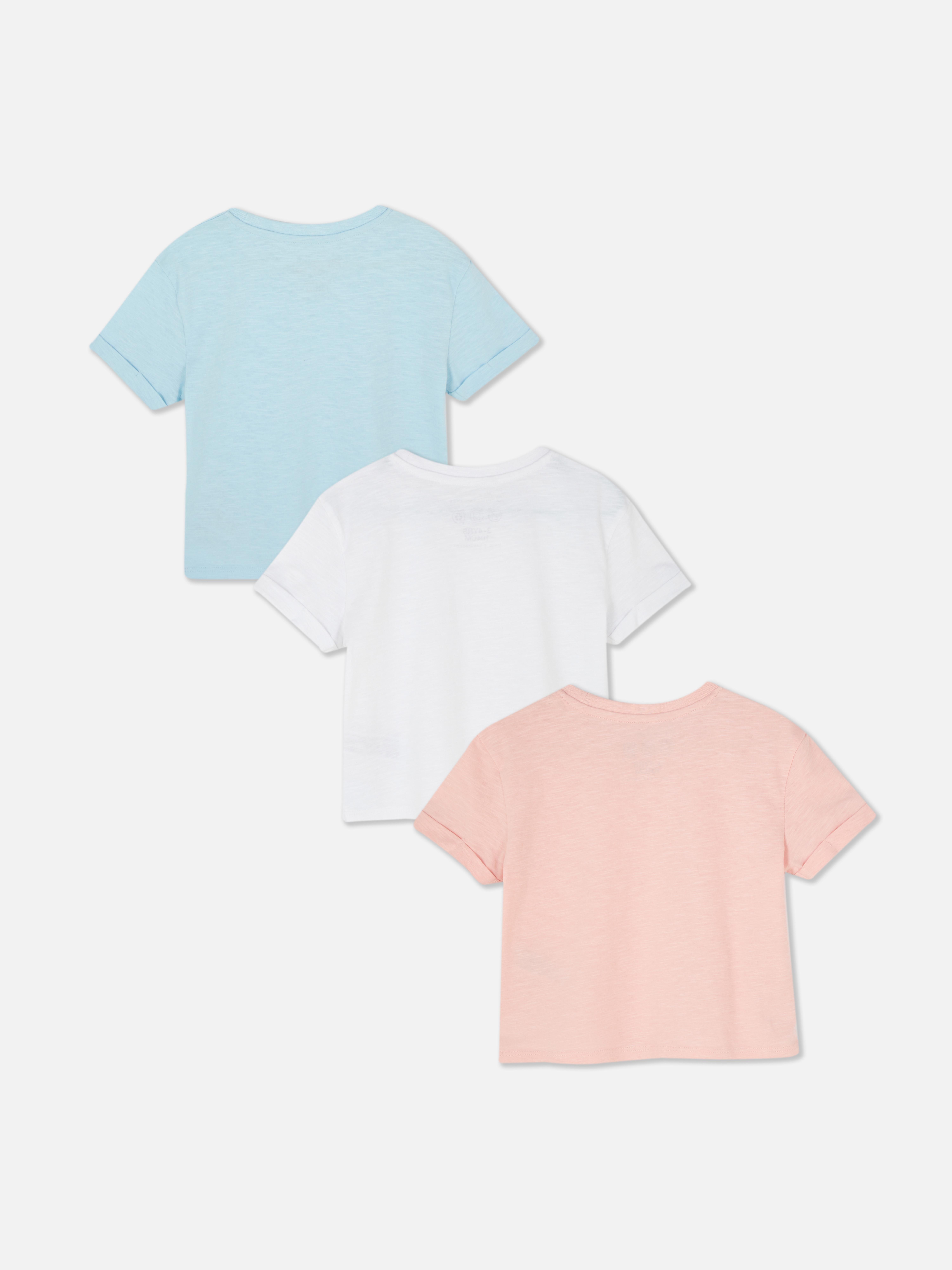 3 T-shirt a maniche corte squadrate