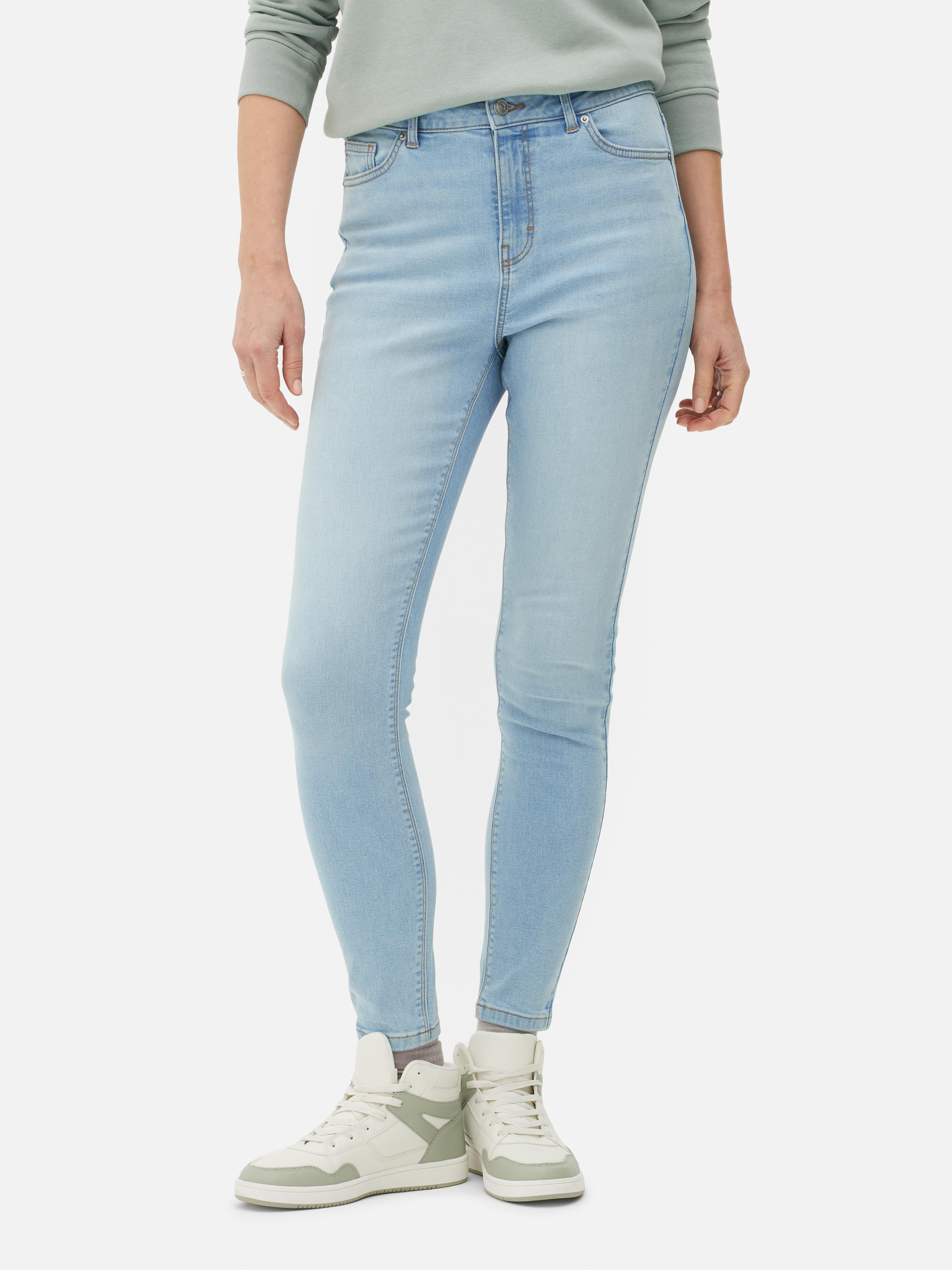 Womens Light Blue High Waist Skinny Fit Jeans | Primark