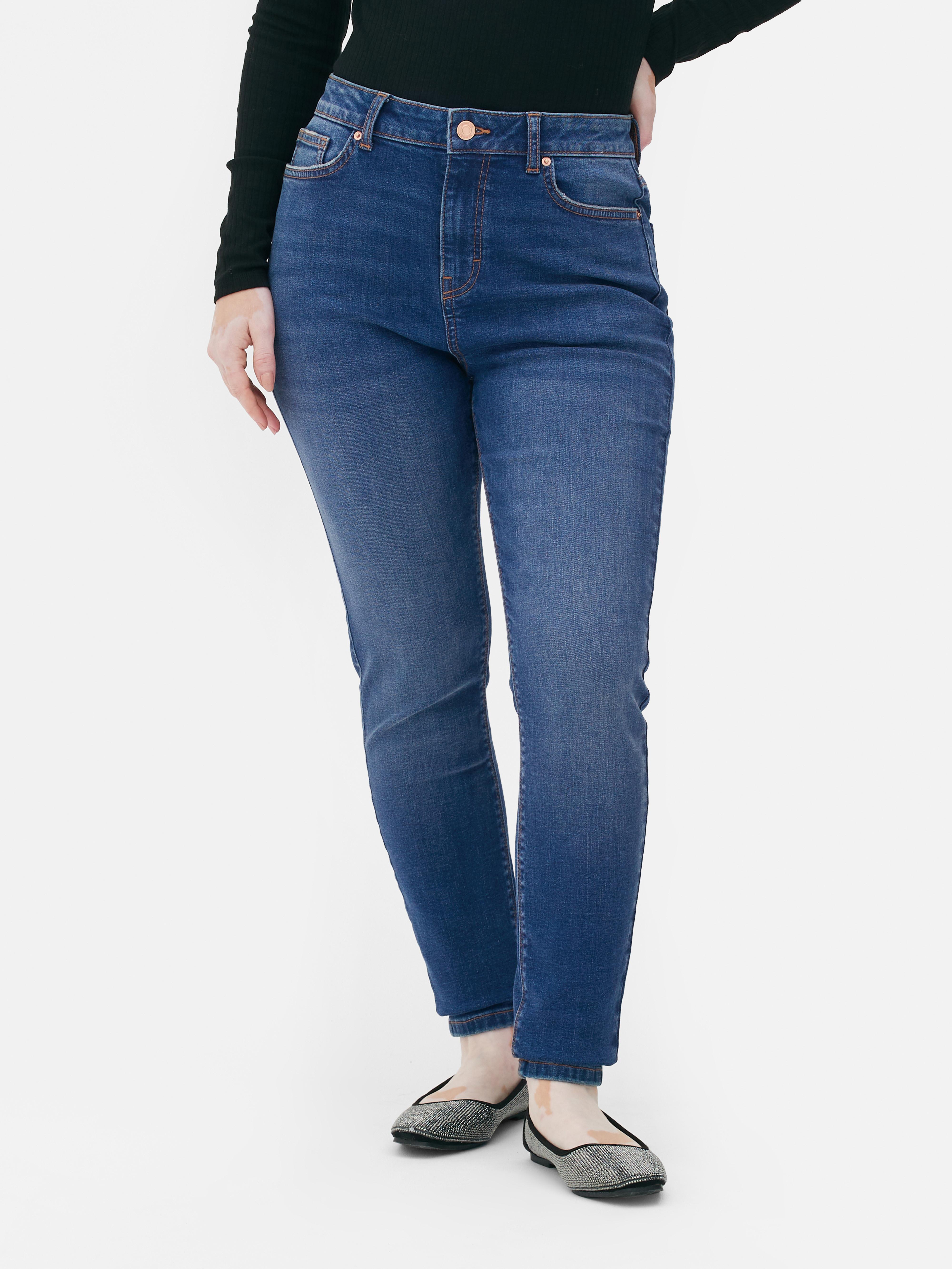 Womens Indigo High Waist Skinny Fit Jeans | Primark