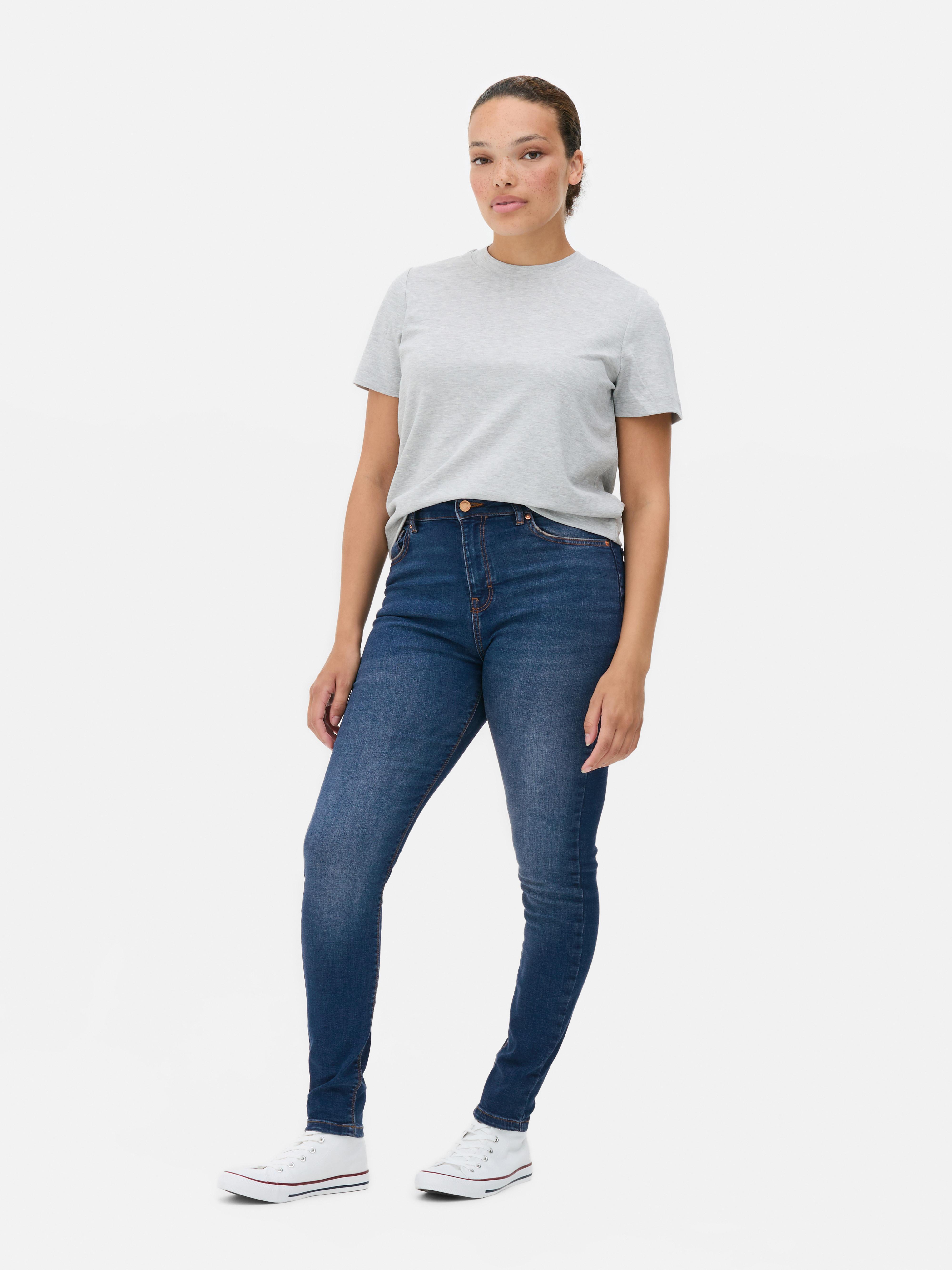 Womens Indigo High Waist Skinny Fit Jeans | Primark