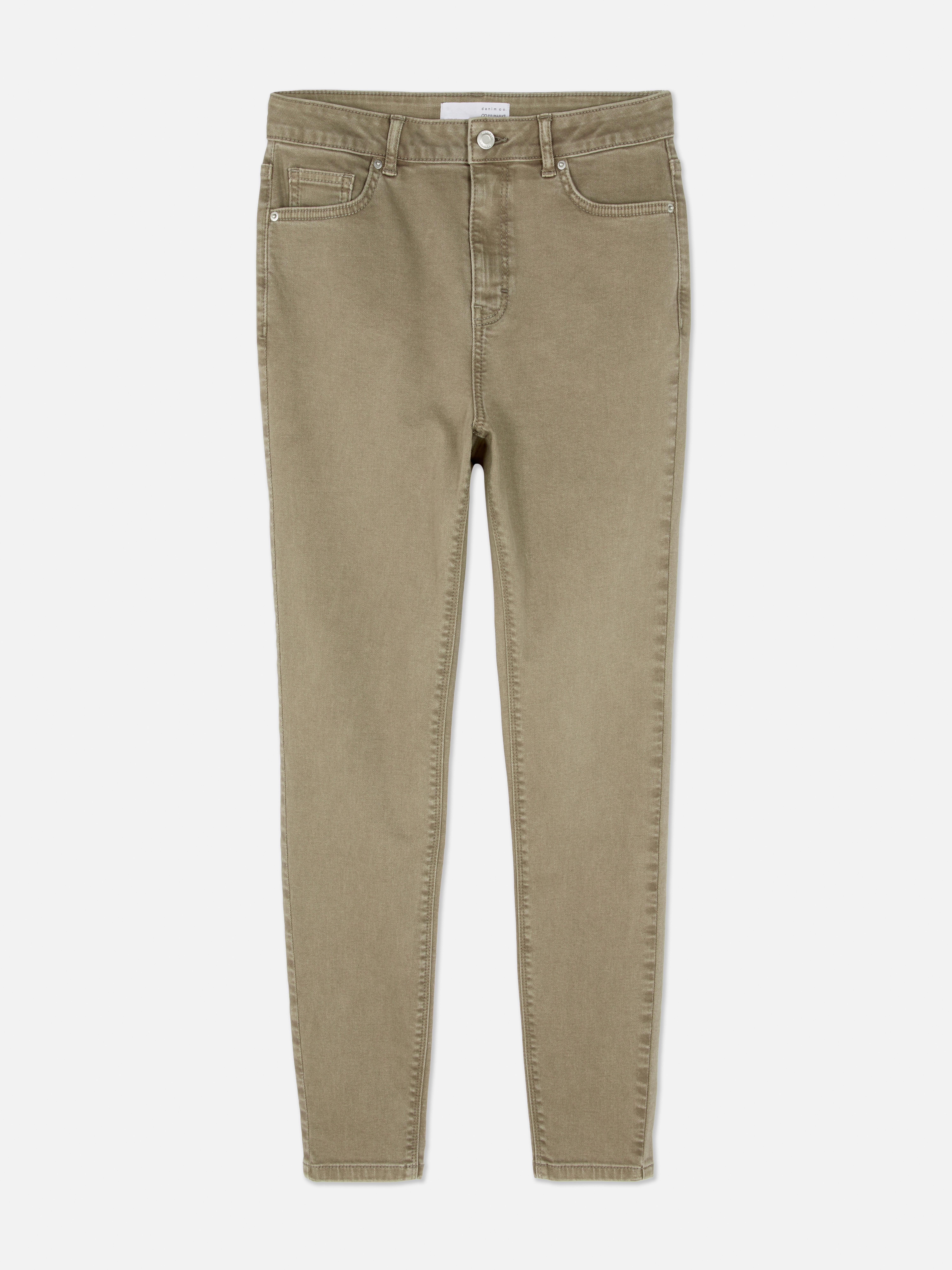 Blugi skinny cu talie înaltă