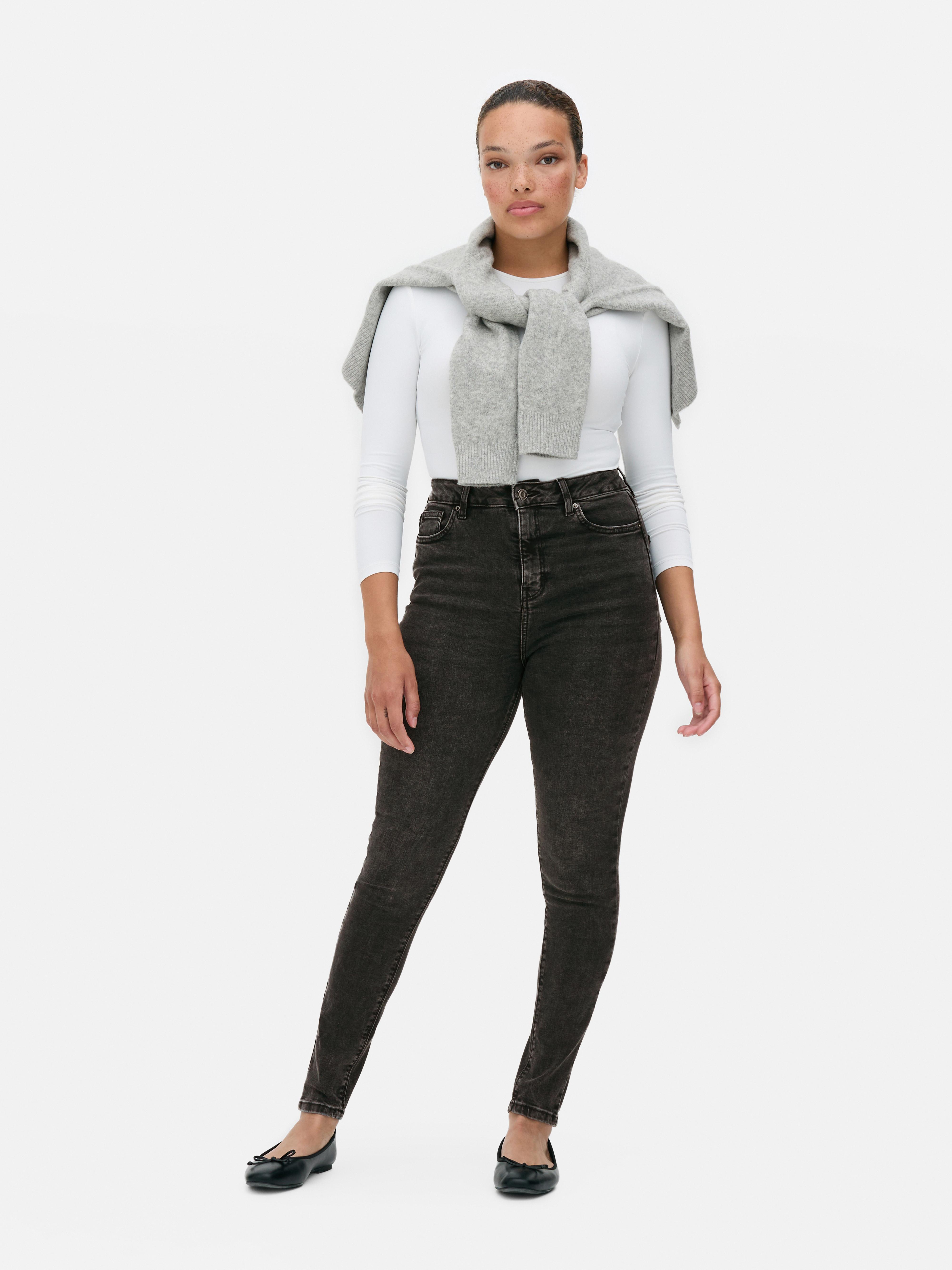 Jeans skinny a vita alta