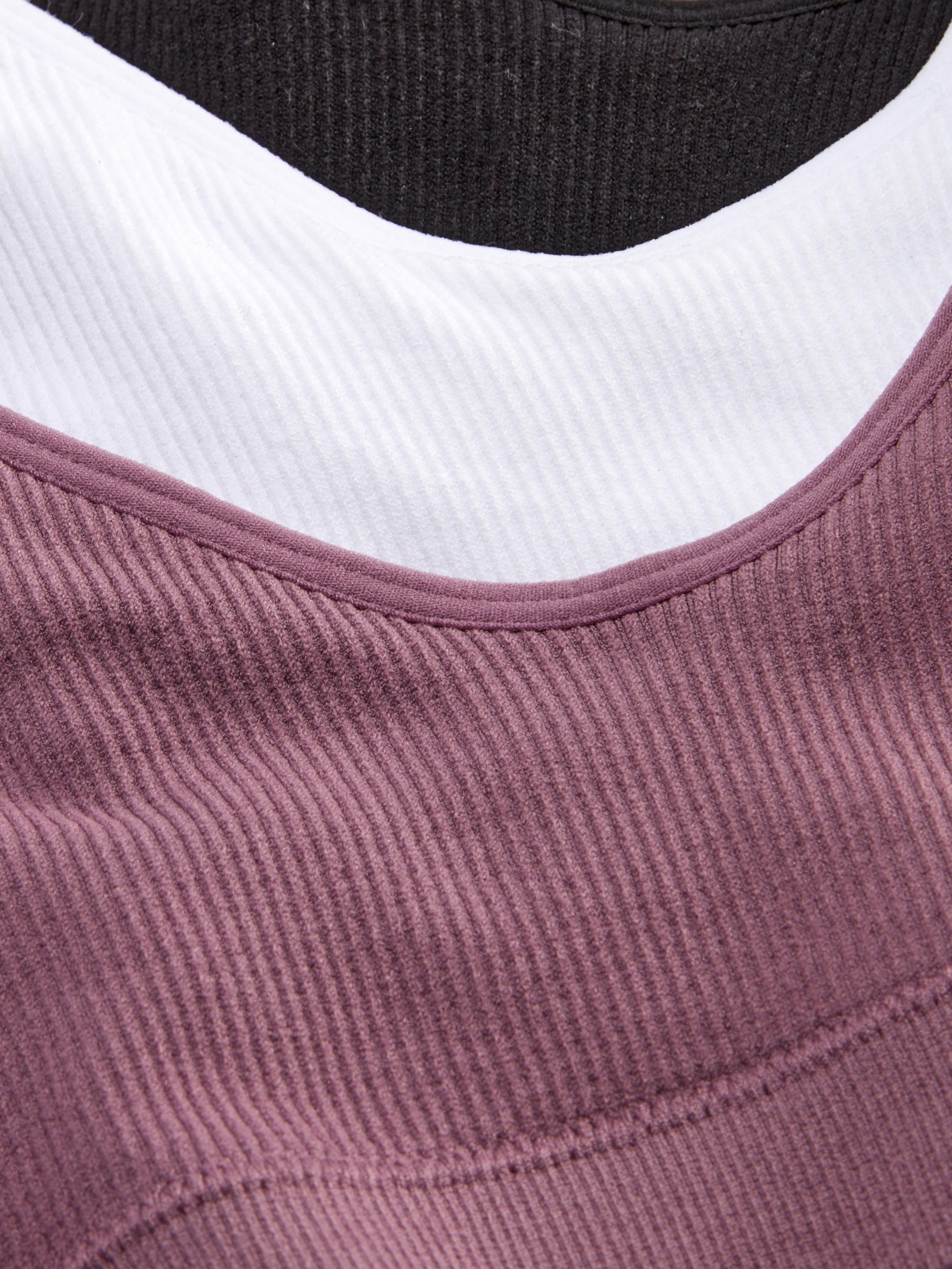 3pk Seamless Cropped Cami Bralettes