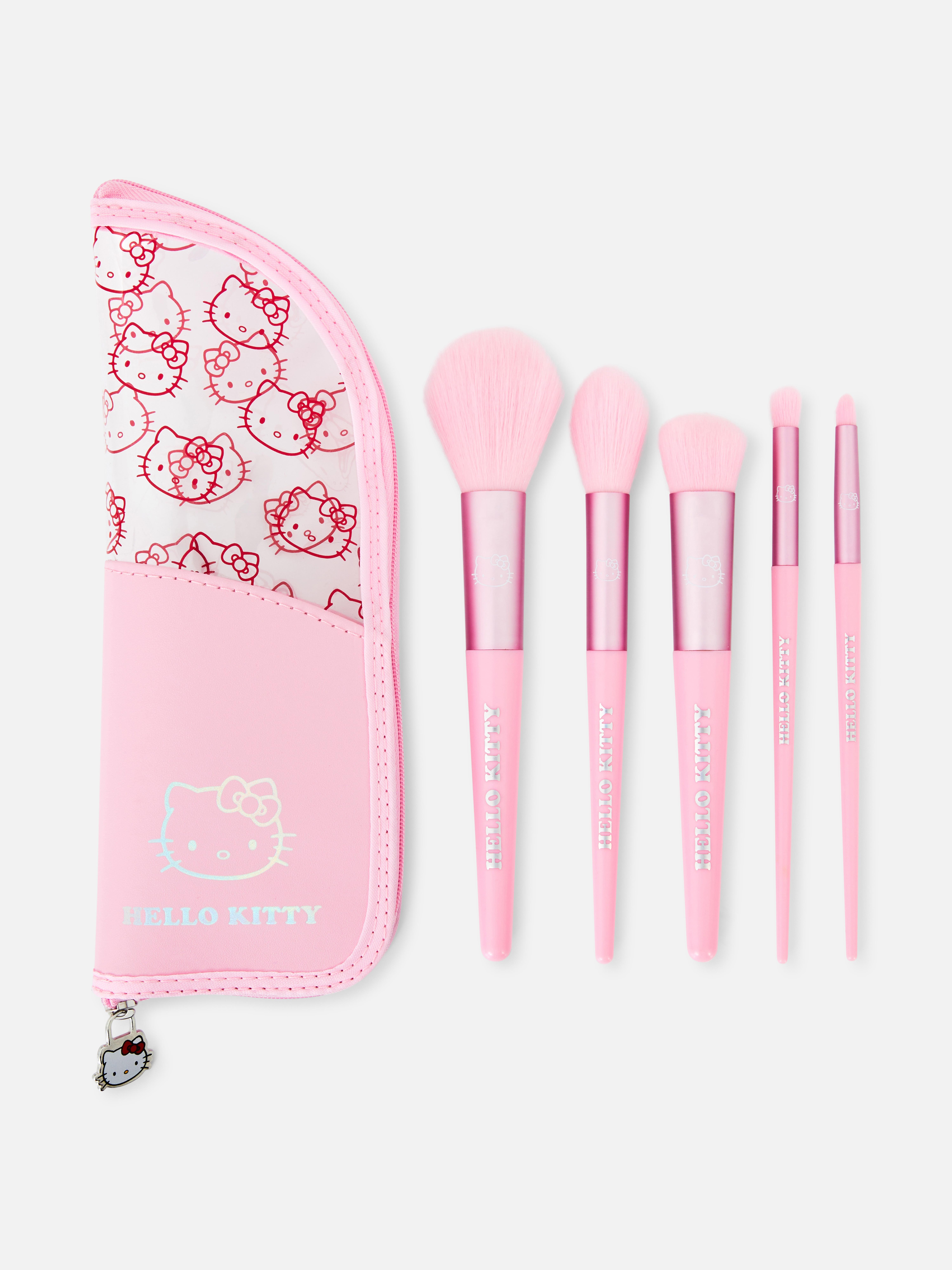 Hello Kitty Five Piece Makeup Brush Set