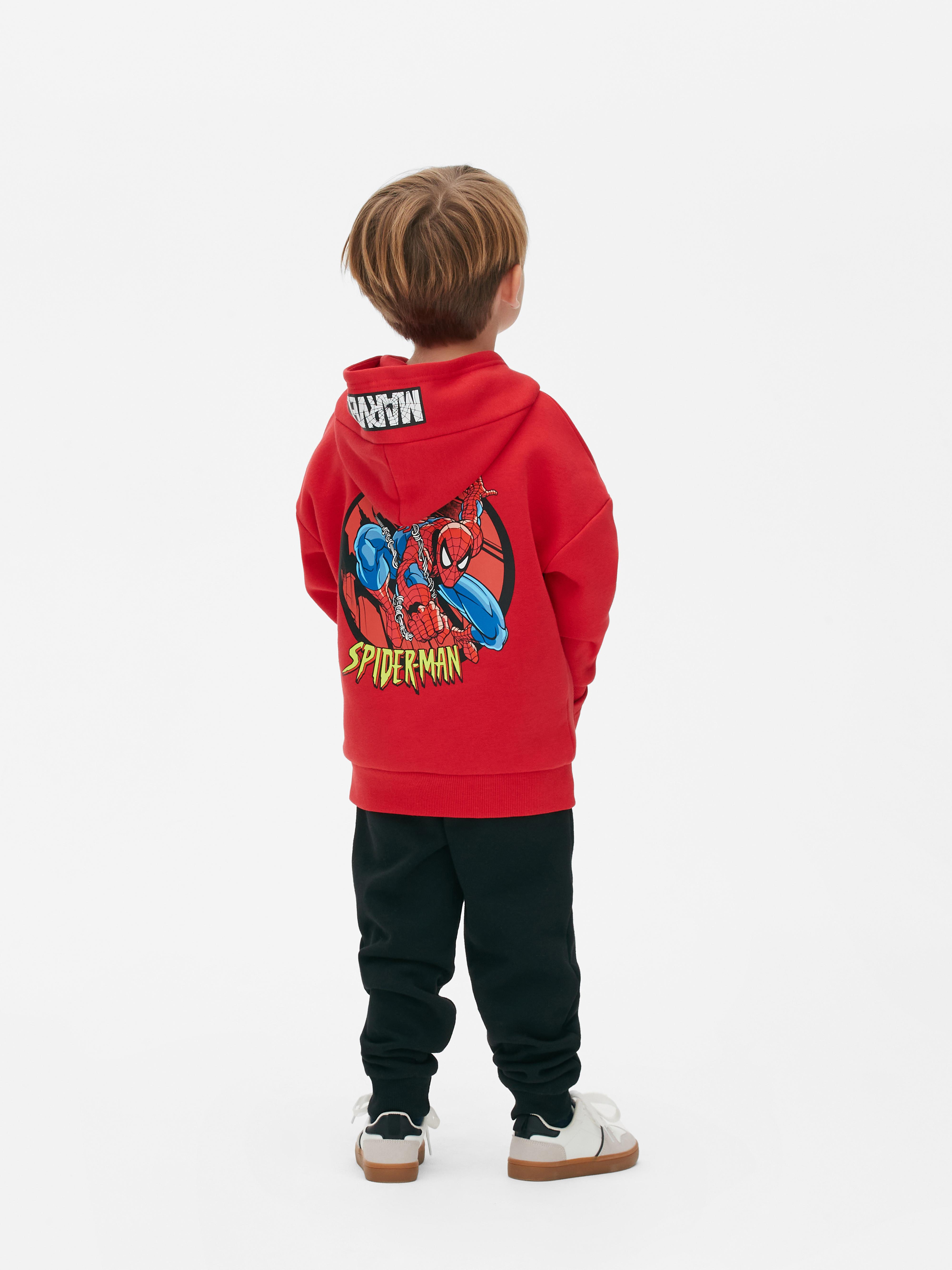 Boys Red Marvel Spider-Man Logo Hoodie