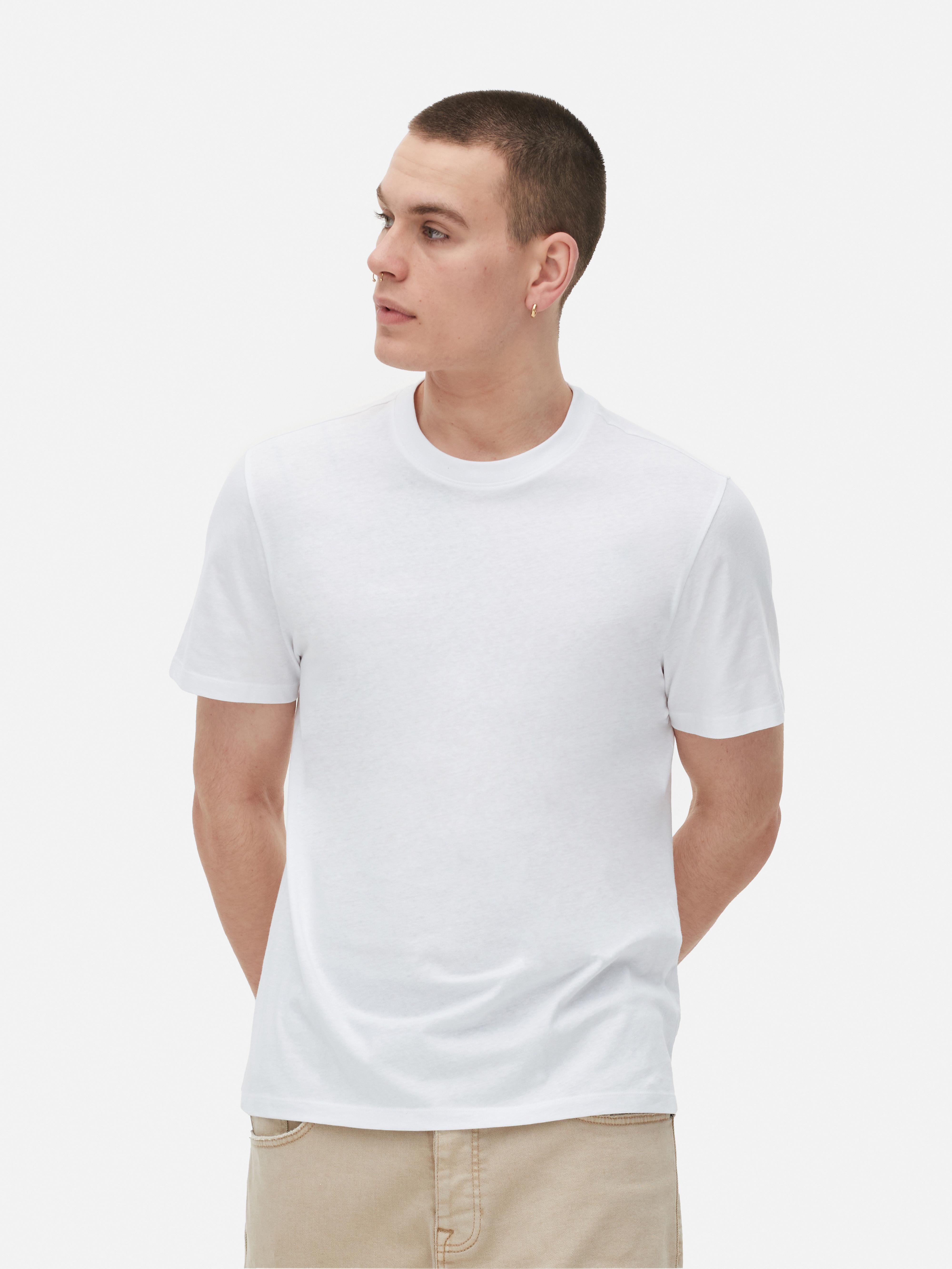 Camiseta de corte recto Blanco Hombre Primark