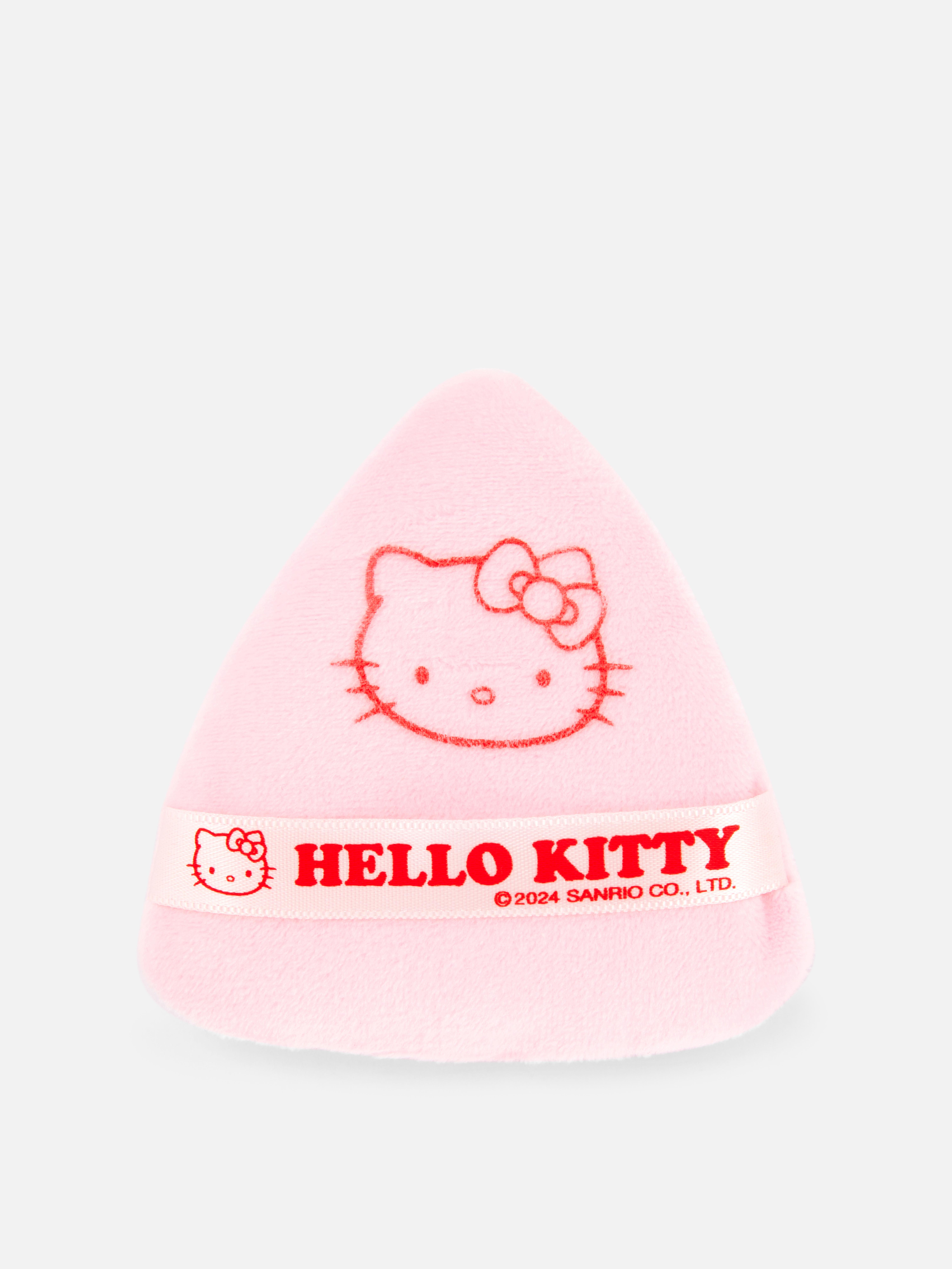 Trójkątny puszek do pudru z motywem Hello Kitty