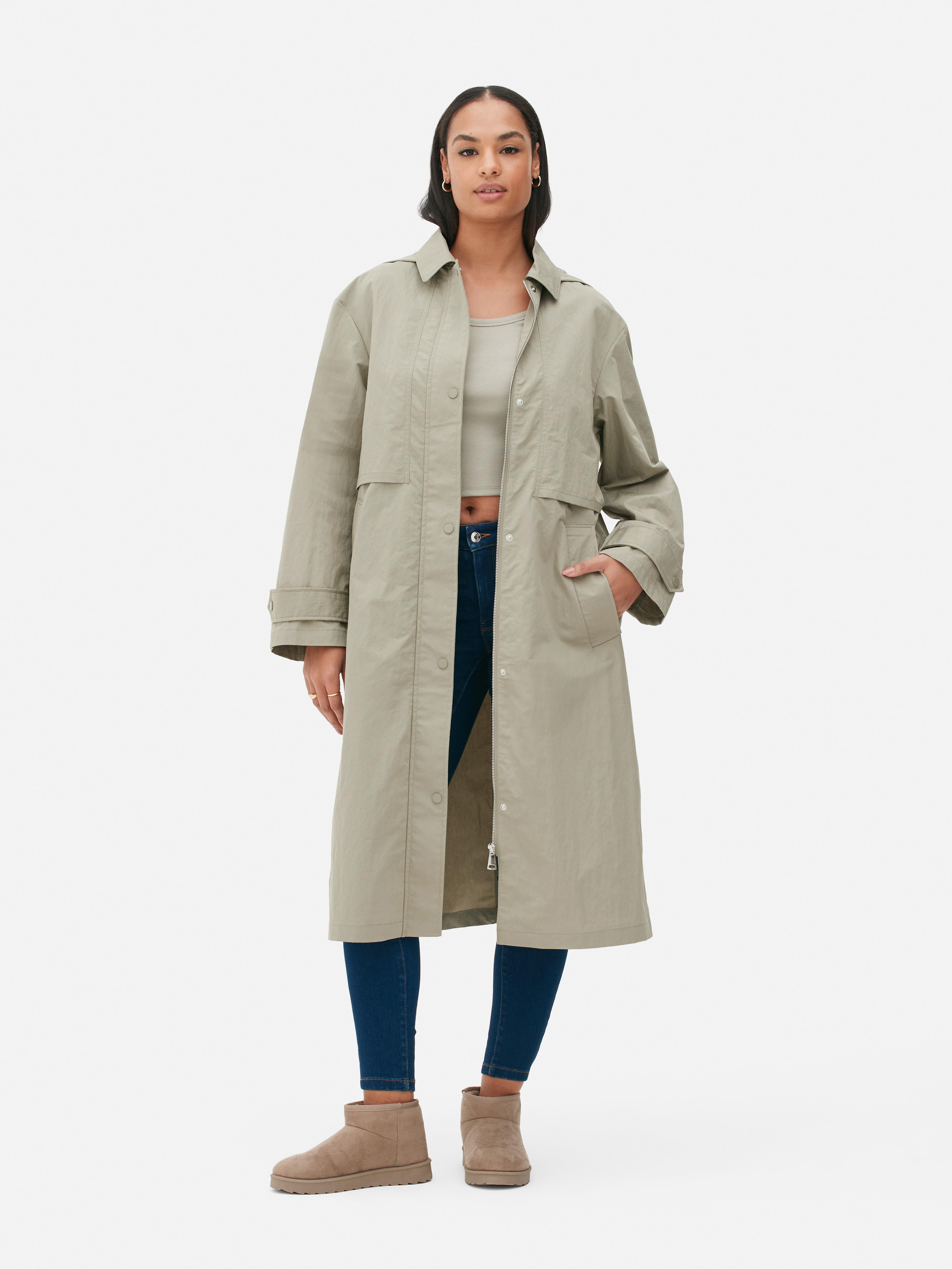 Longline Hooded Raincoat Primark