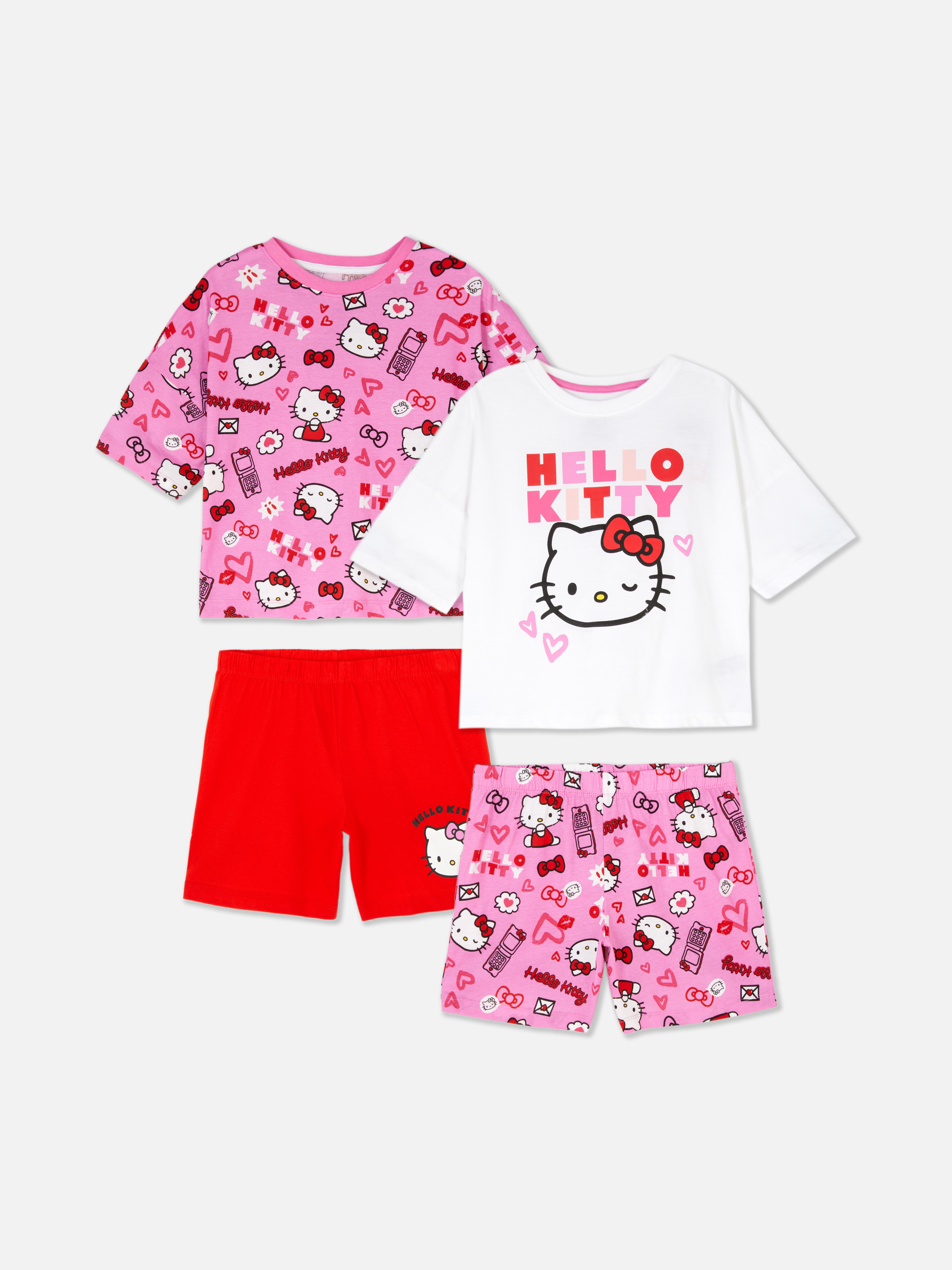 Pack 2 pijamas calções Hello Kitty 50.º Aniversário